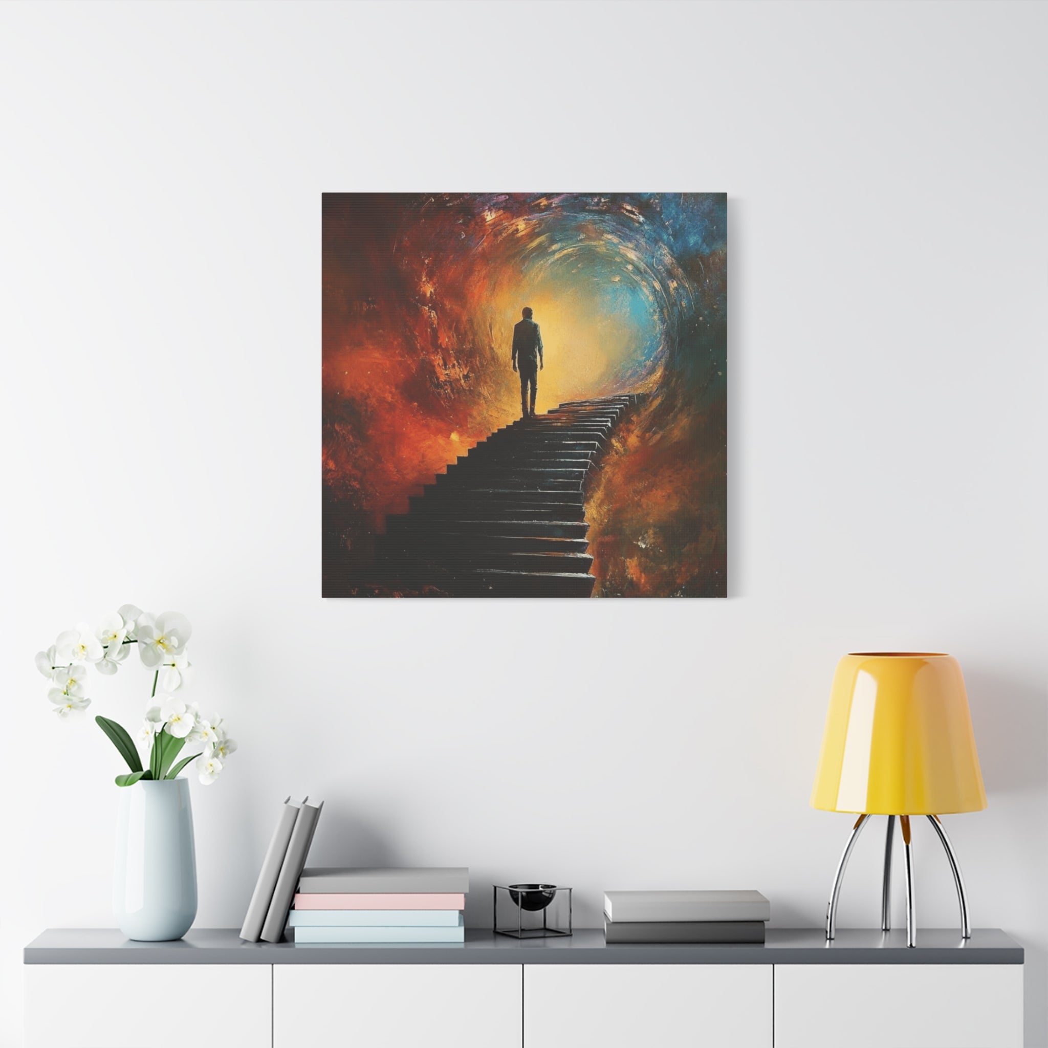 Embrace the Spirit of Nature and Free - Flowing Boho Vibes Spiritual Journey Canvas Art, Inspirational Meditation Decor, Inspirational Quote Wall Art - Metamorphosis Creations
