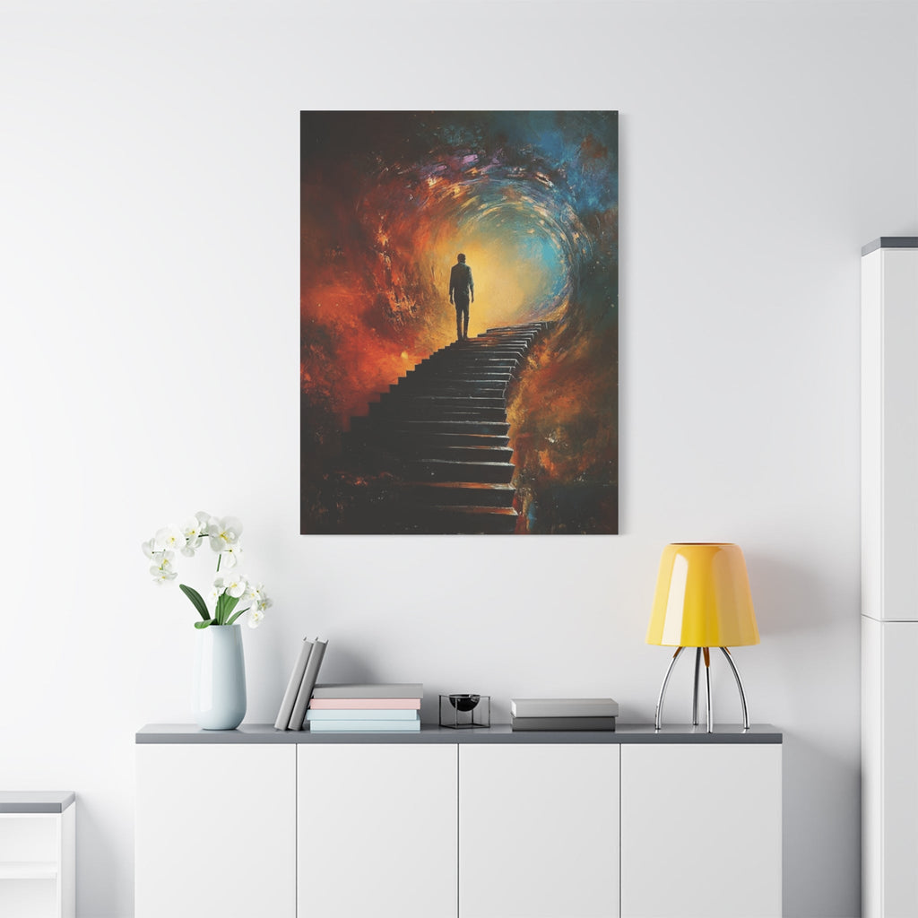 Embrace the Spirit of Nature and Free - Flowing Boho Vibes Spiritual Journey Canvas Art, Inspirational Meditation Decor, Inspirational Quote Wall Art - Metamorphosis Creations