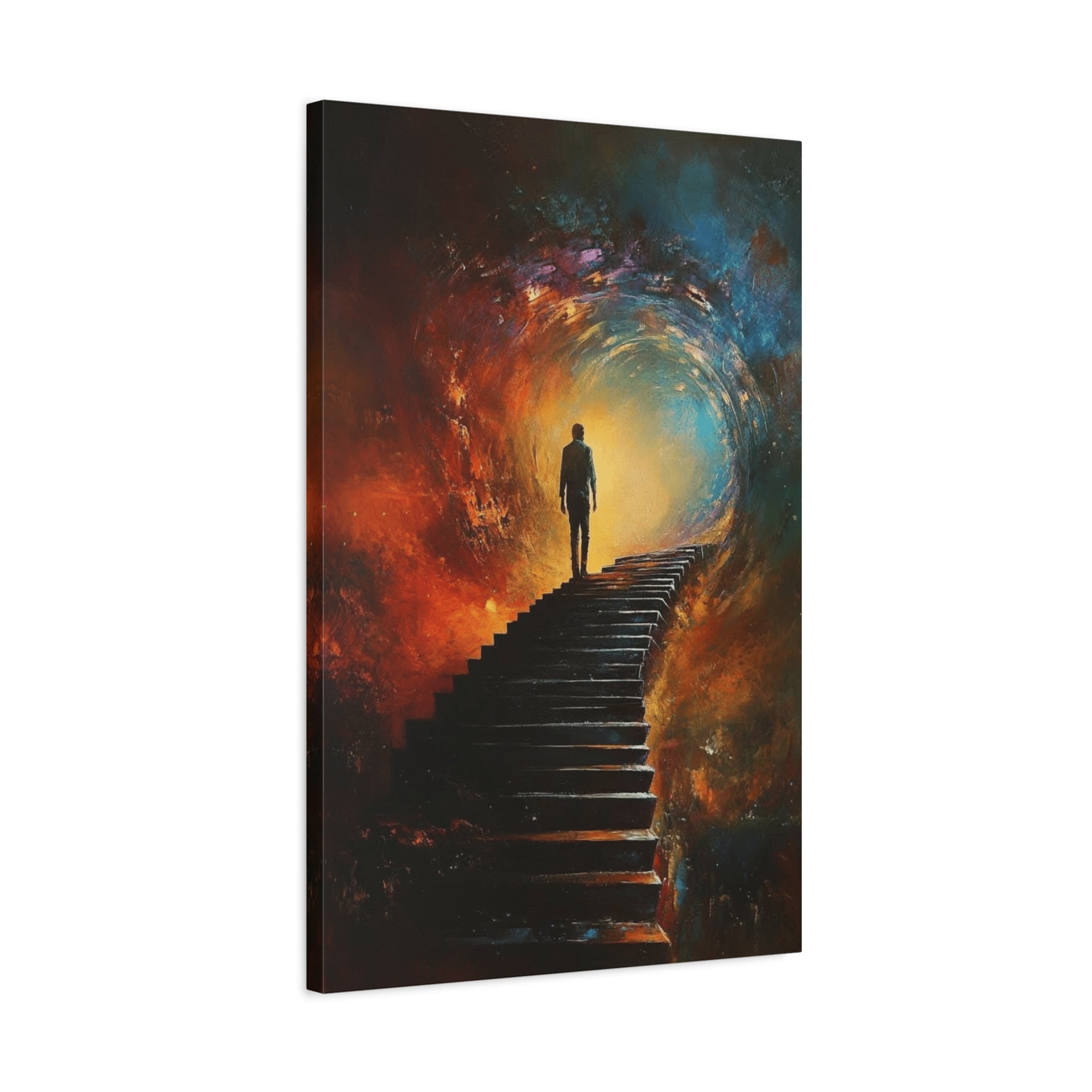 Embrace the Spirit of Nature and Free - Flowing Boho Vibes Spiritual Journey Canvas Art, Inspirational Meditation Decor, Inspirational Quote Wall Art - Metamorphosis Creations