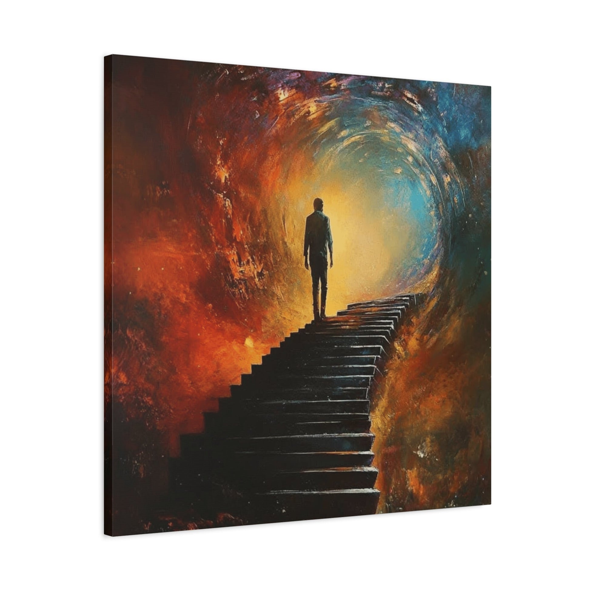 Embrace the Spirit of Nature and Free - Flowing Boho Vibes Spiritual Journey Canvas Art, Inspirational Meditation Decor, Inspirational Quote Wall Art - Metamorphosis Creations