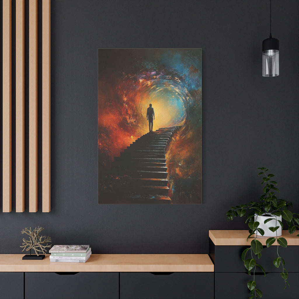 Embrace the Spirit of Nature and Free - Flowing Boho Vibes Spiritual Journey Canvas Art, Inspirational Meditation Decor, Inspirational Quote Wall Art - Metamorphosis Creations