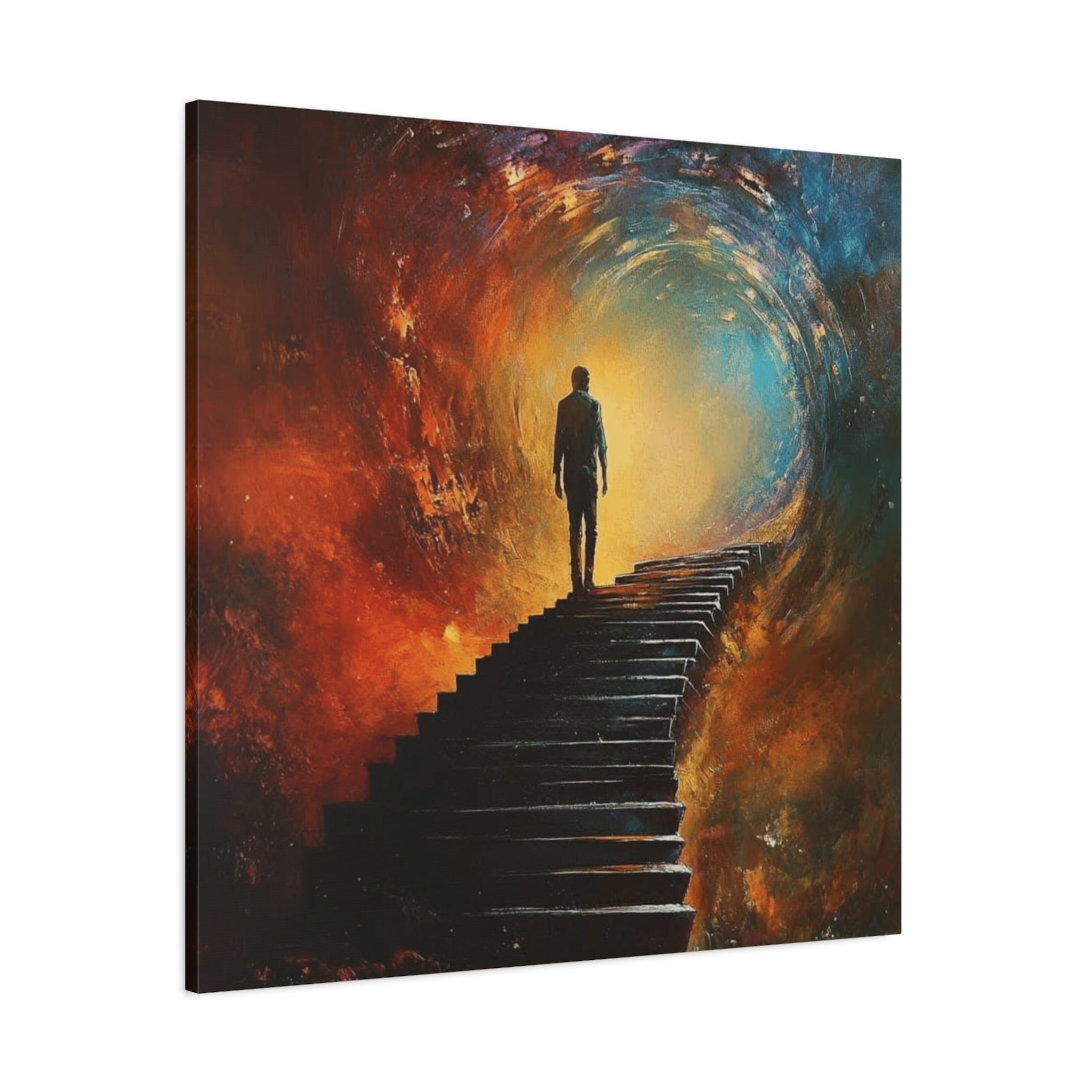 Embrace the Spirit of Nature and Free - Flowing Boho Vibes Spiritual Journey Canvas Art, Inspirational Meditation Decor, Inspirational Quote Wall Art - Metamorphosis Creations