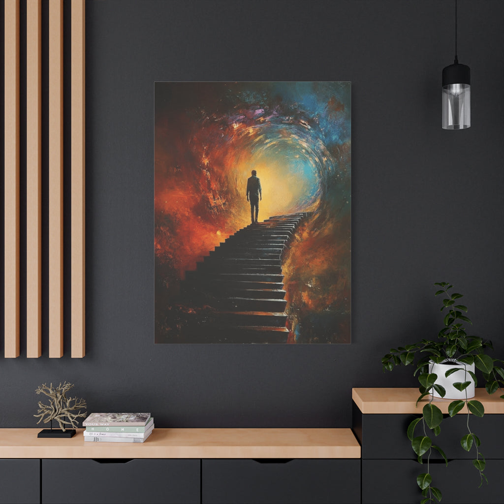 Embrace the Spirit of Nature and Free - Flowing Boho Vibes Spiritual Journey Canvas Art, Inspirational Meditation Decor, Inspirational Quote Wall Art - Metamorphosis Creations