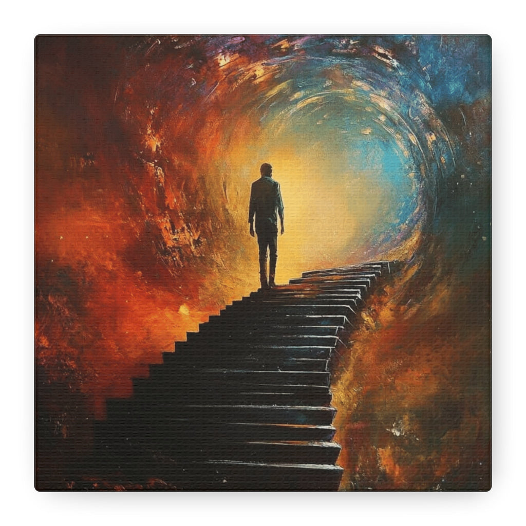 Embrace the Spirit of Nature and Free - Flowing Boho Vibes Spiritual Journey Canvas Art, Inspirational Meditation Decor, Inspirational Quote Wall Art - Metamorphosis Creations