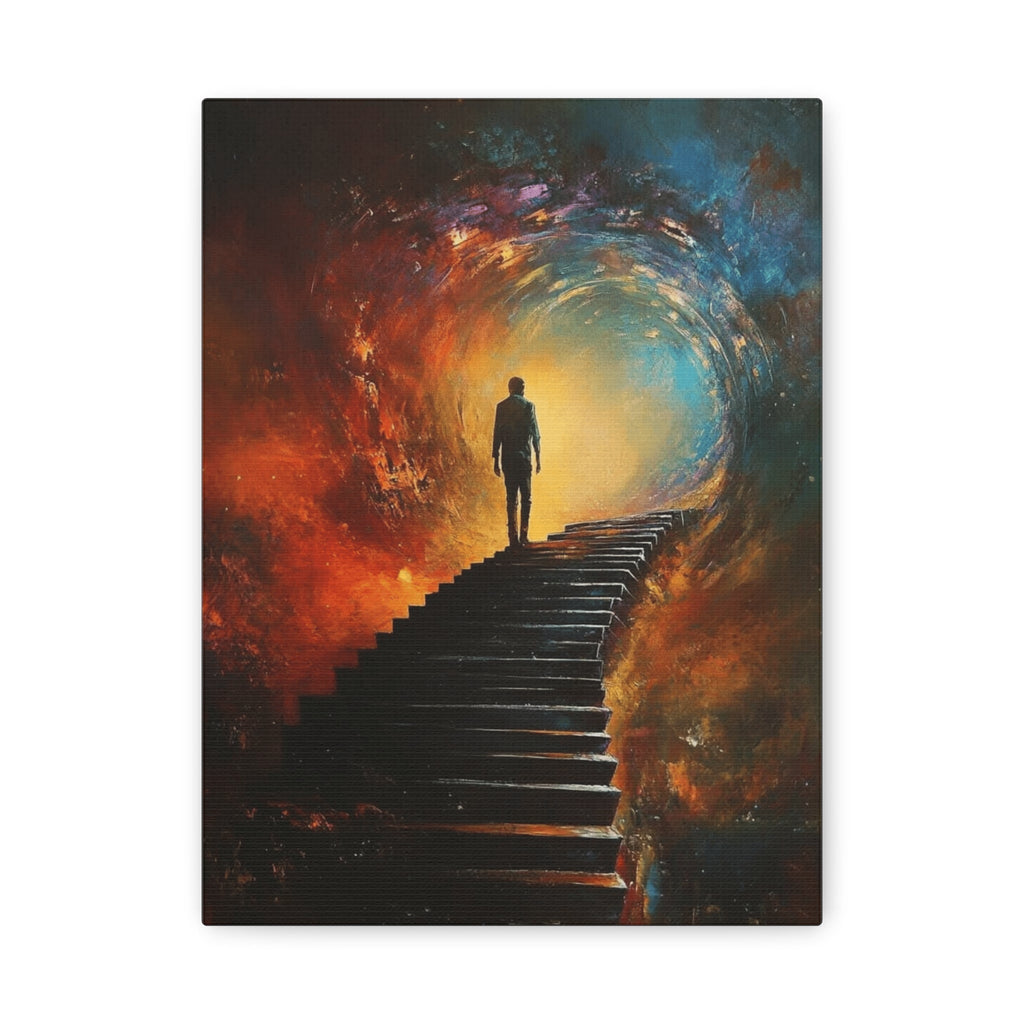 Embrace the Spirit of Nature and Free - Flowing Boho Vibes Spiritual Journey Canvas Art, Inspirational Meditation Decor, Inspirational Quote Wall Art - Metamorphosis Creations