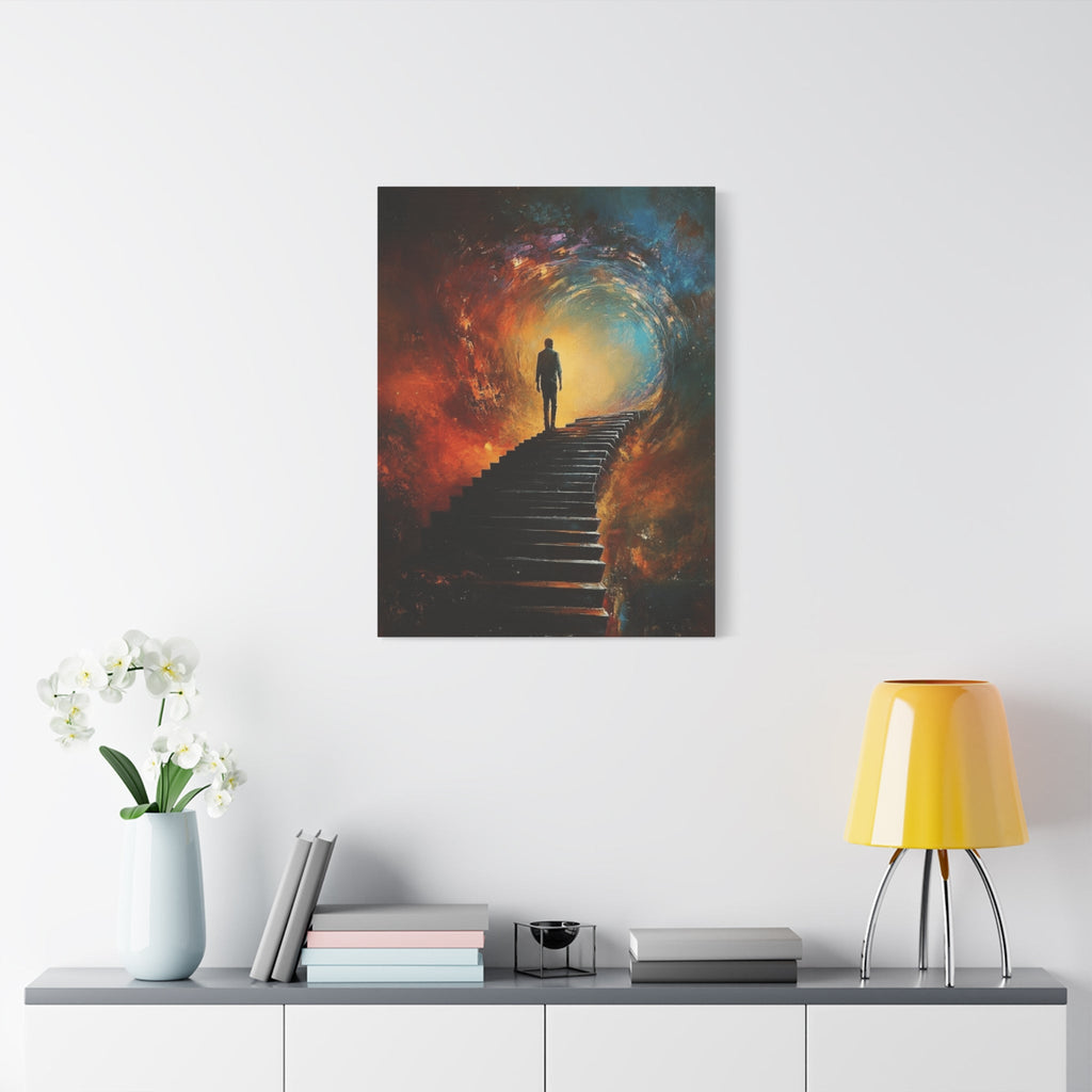 Embrace the Spirit of Nature and Free - Flowing Boho Vibes Spiritual Journey Canvas Art, Inspirational Meditation Decor, Inspirational Quote Wall Art - Metamorphosis Creations