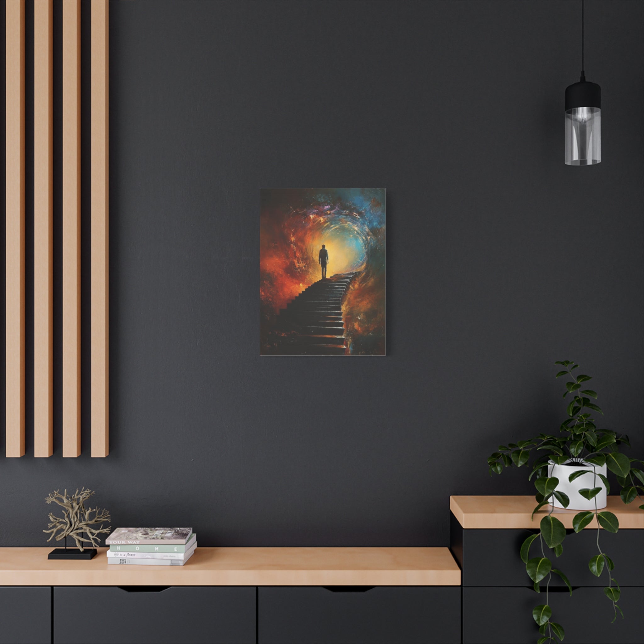 Embrace the Spirit of Nature and Free - Flowing Boho Vibes Spiritual Journey Canvas Art, Inspirational Meditation Decor, Inspirational Quote Wall Art - Metamorphosis Creations