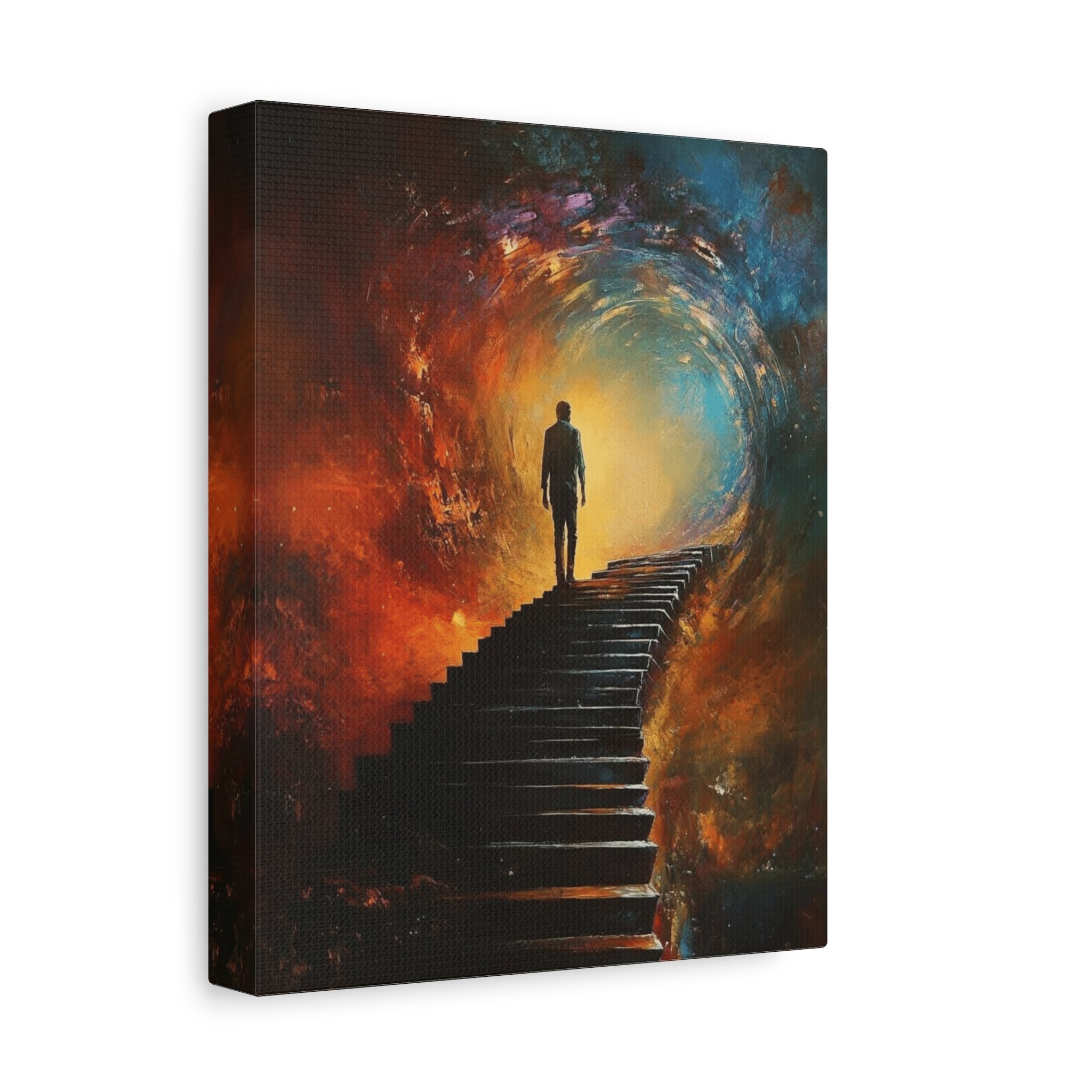 Embrace the Spirit of Nature and Free - Flowing Boho Vibes Spiritual Journey Canvas Art, Inspirational Meditation Decor, Inspirational Quote Wall Art - Metamorphosis Creations