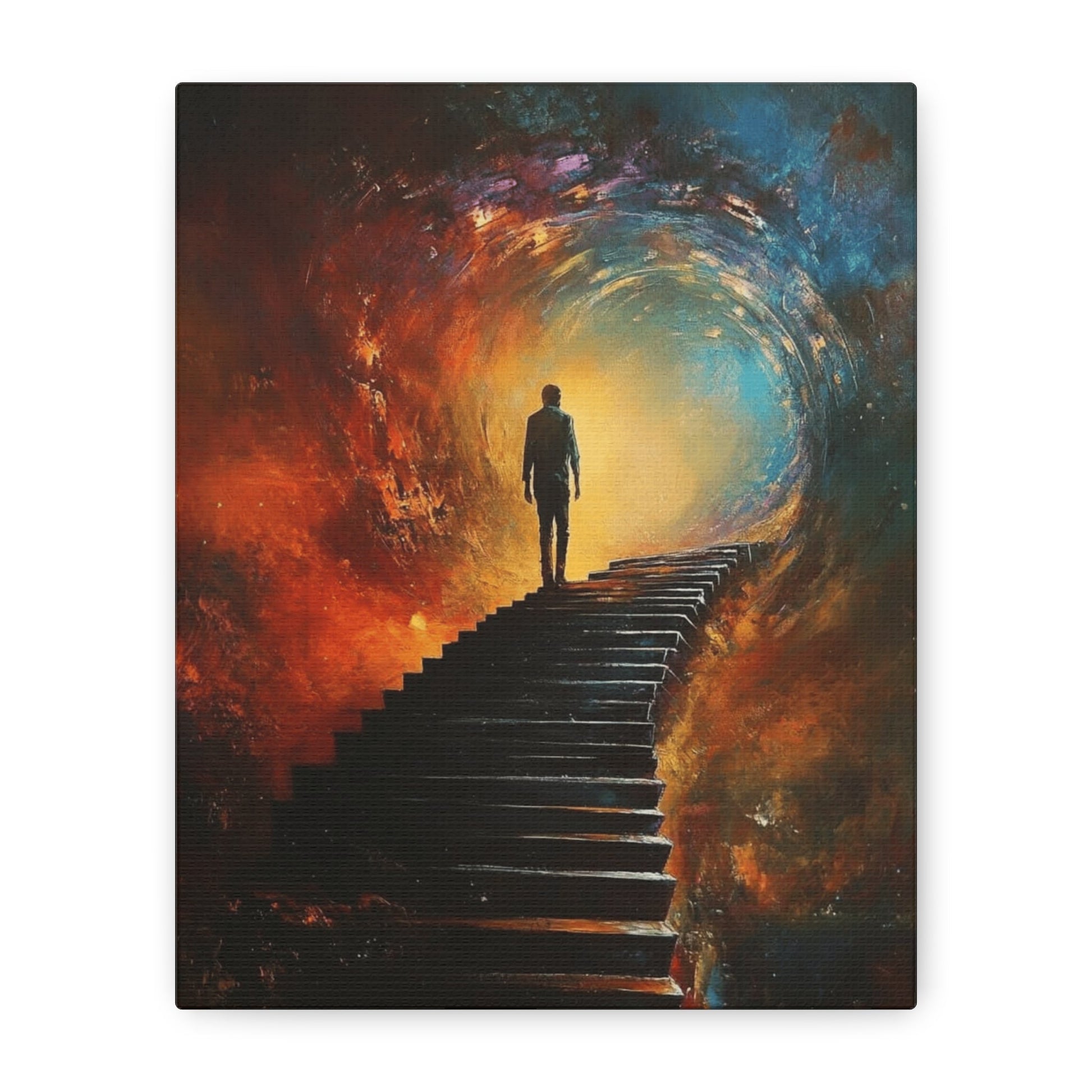 Embrace the Spirit of Nature and Free - Flowing Boho Vibes Spiritual Journey Canvas Art, Inspirational Meditation Decor, Inspirational Quote Wall Art - Metamorphosis Creations