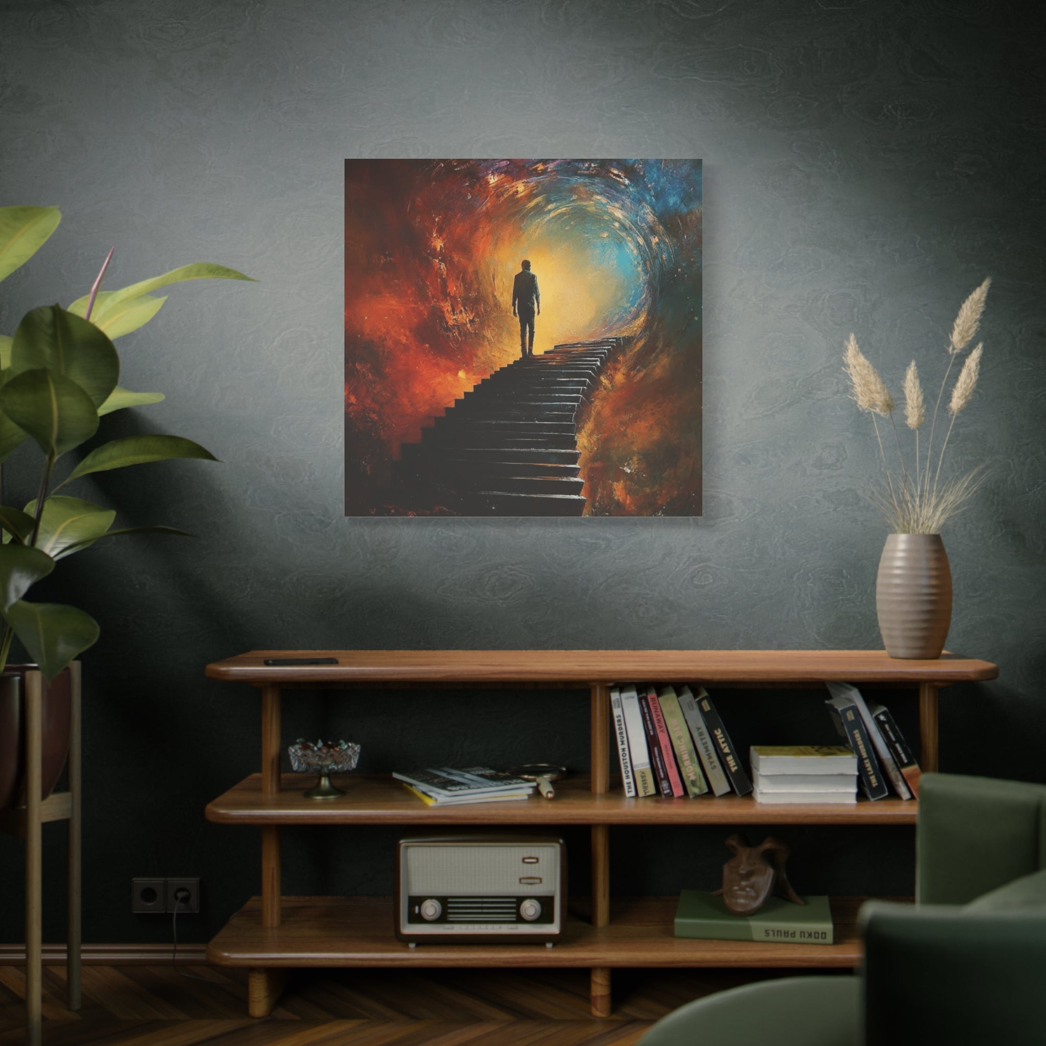 Embrace the Spirit of Nature and Free - Flowing Boho Vibes Spiritual Journey Canvas Art, Inspirational Meditation Decor, Inspirational Quote Wall Art - Metamorphosis Creations