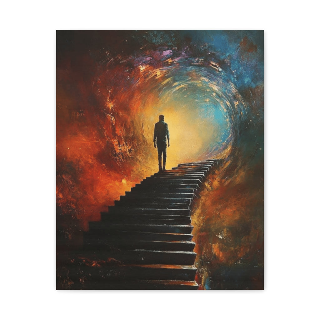 Embrace the Spirit of Nature and Free - Flowing Boho Vibes Spiritual Journey Canvas Art, Inspirational Meditation Decor, Inspirational Quote Wall Art - Metamorphosis Creations