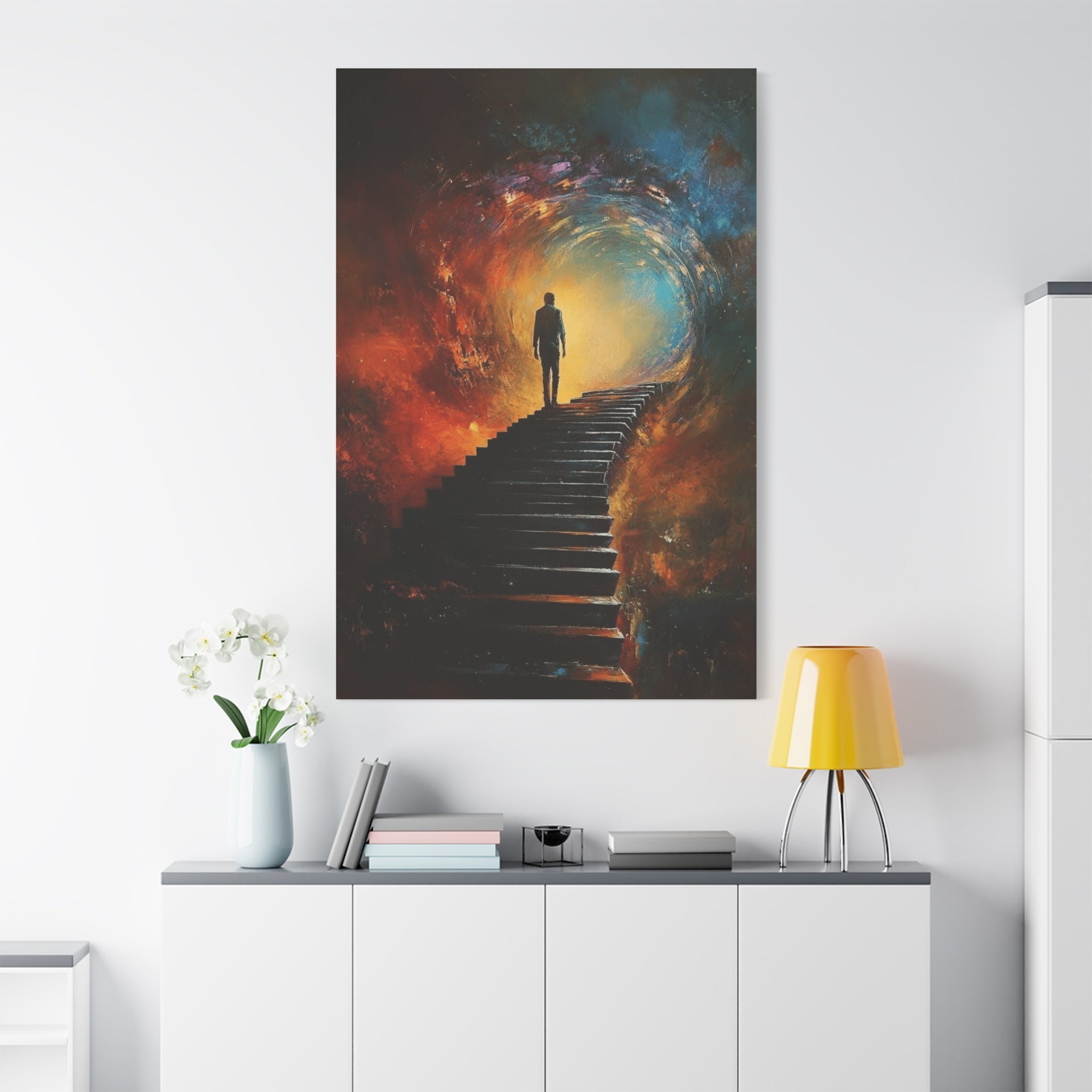 Embrace the Spirit of Nature and Free - Flowing Boho Vibes Spiritual Journey Canvas Art, Inspirational Meditation Decor, Inspirational Quote Wall Art - Metamorphosis Creations