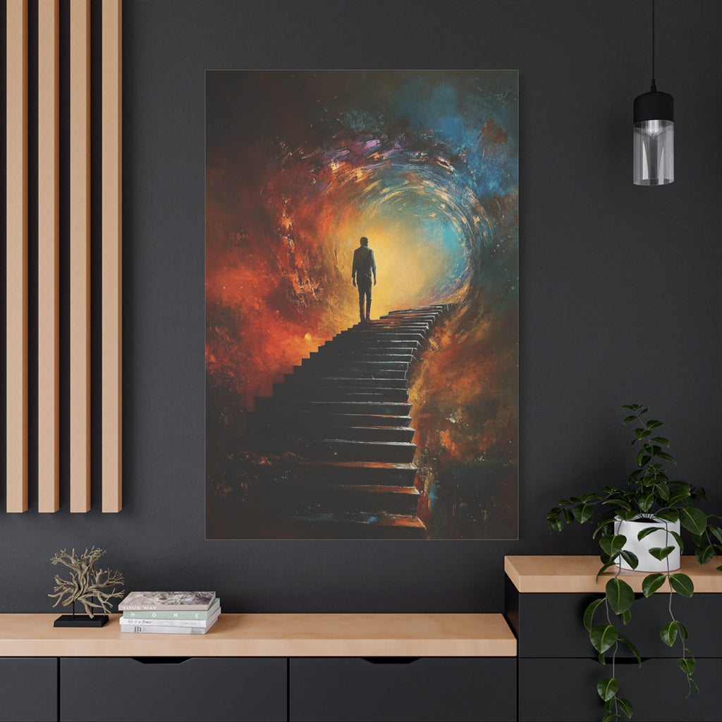 Embrace the Spirit of Nature and Free - Flowing Boho Vibes Spiritual Journey Canvas Art, Inspirational Meditation Decor, Inspirational Quote Wall Art - Metamorphosis Creations