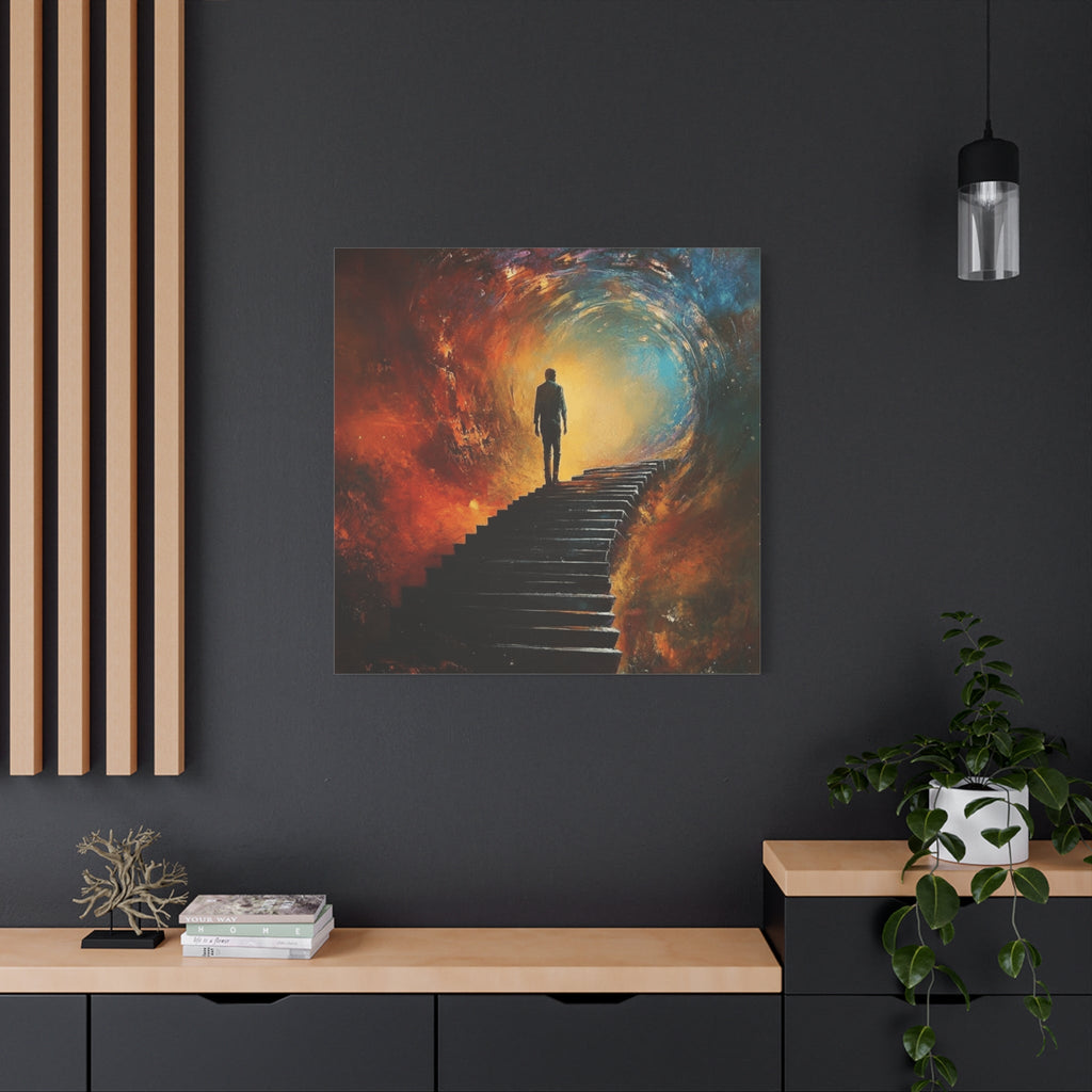 Embrace the Spirit of Nature and Free - Flowing Boho Vibes Spiritual Journey Canvas Art, Inspirational Meditation Decor, Inspirational Quote Wall Art - Metamorphosis Creations