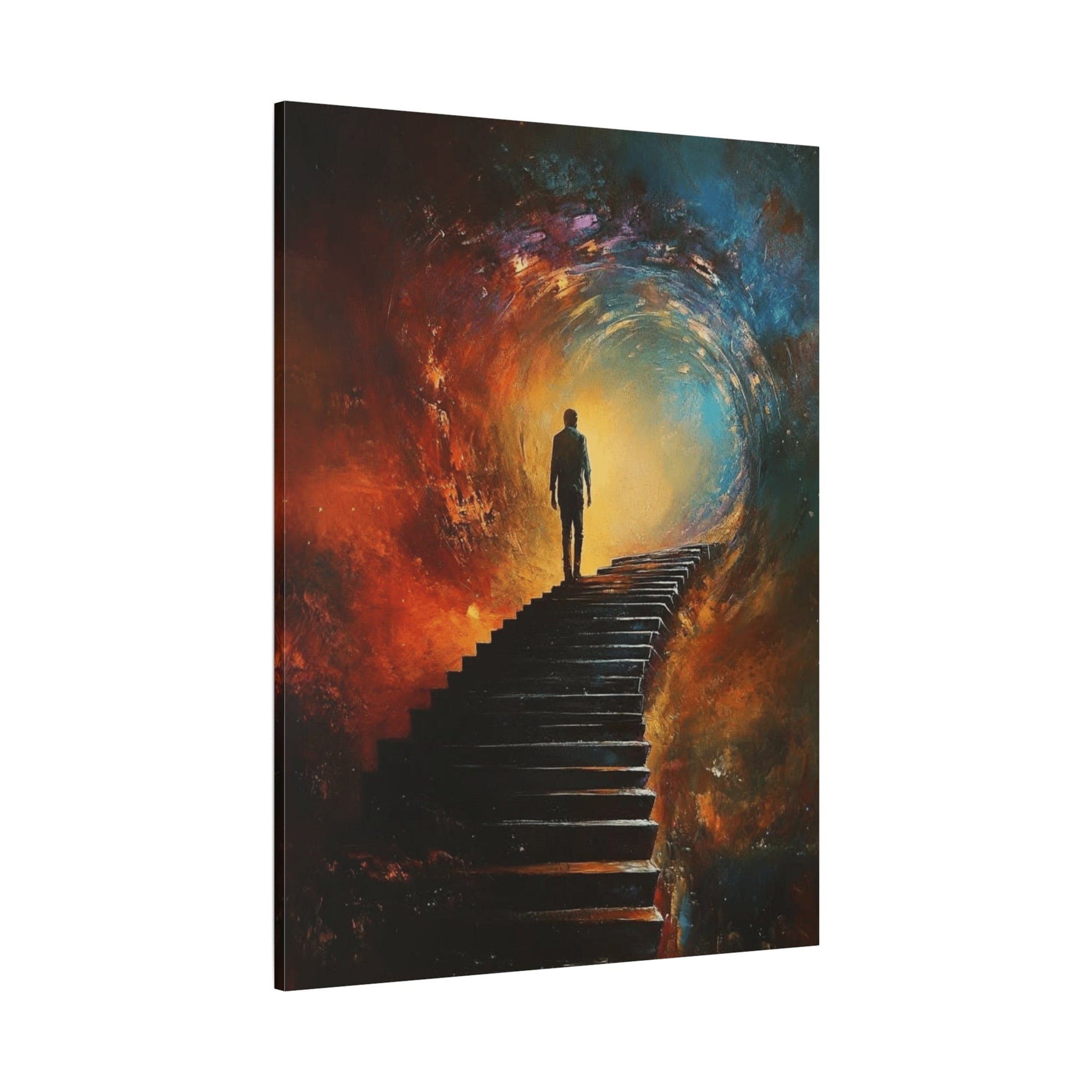 Embrace the Spirit of Nature and Free - Flowing Boho Vibes Spiritual Journey Canvas Art, Inspirational Meditation Decor, Inspirational Quote Wall Art - Metamorphosis Creations
