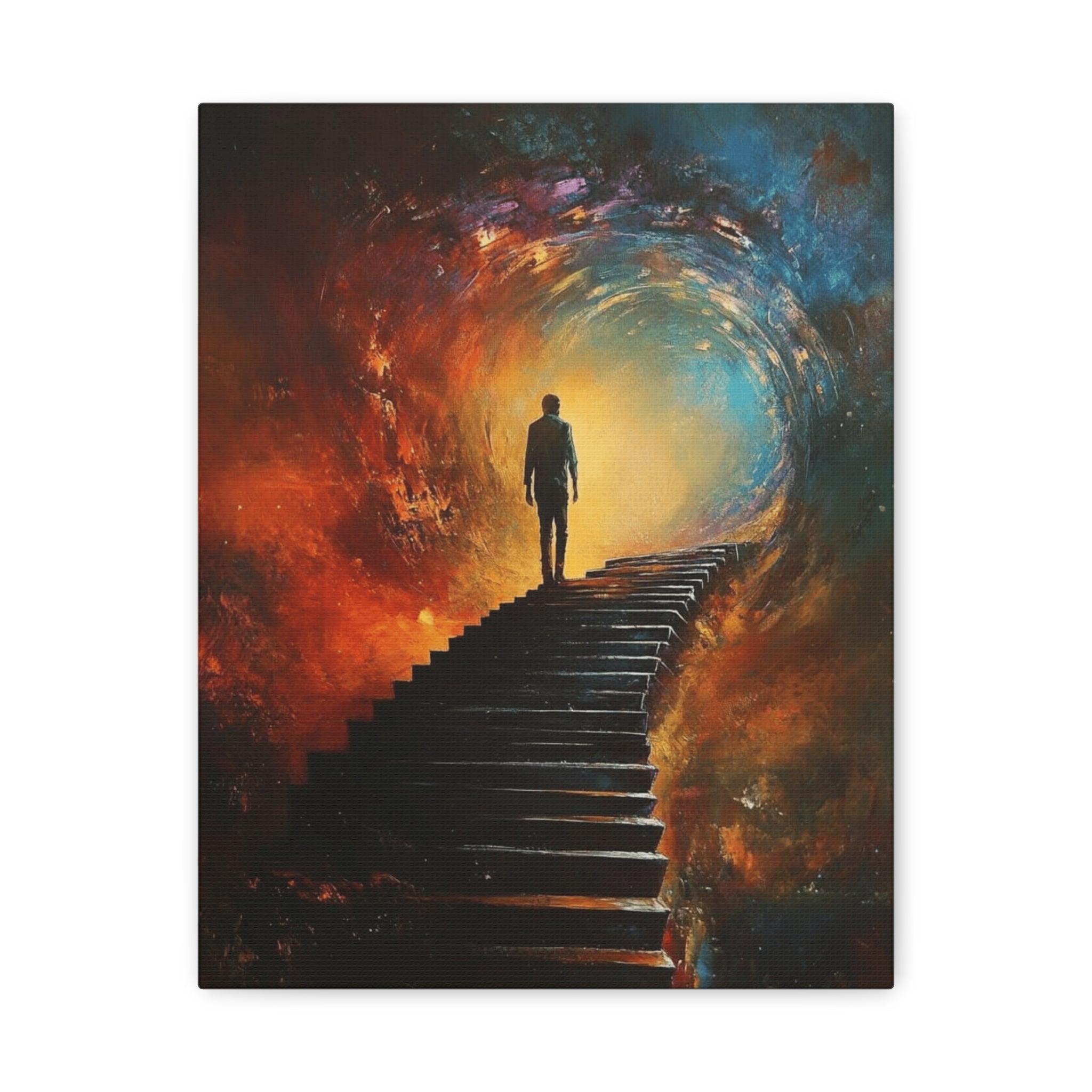 Embrace the Spirit of Nature and Free - Flowing Boho Vibes Spiritual Journey Canvas Art, Inspirational Meditation Decor, Inspirational Quote Wall Art - Metamorphosis Creations