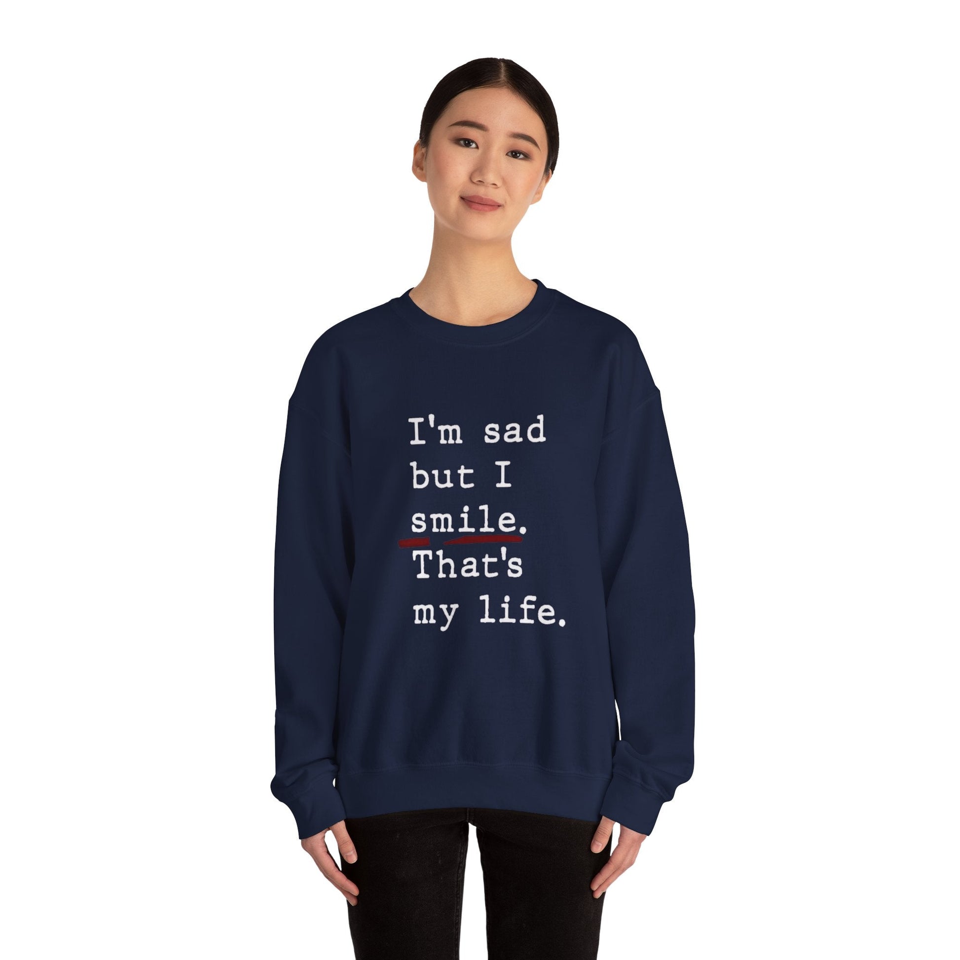 Emotional Statement Crewneck Sweatshirt - Unisex Casual Wear, Gift for Friends, Humor Apparel, Self - Care Reminder, Everyday Comfort - Metamorphosis Creations