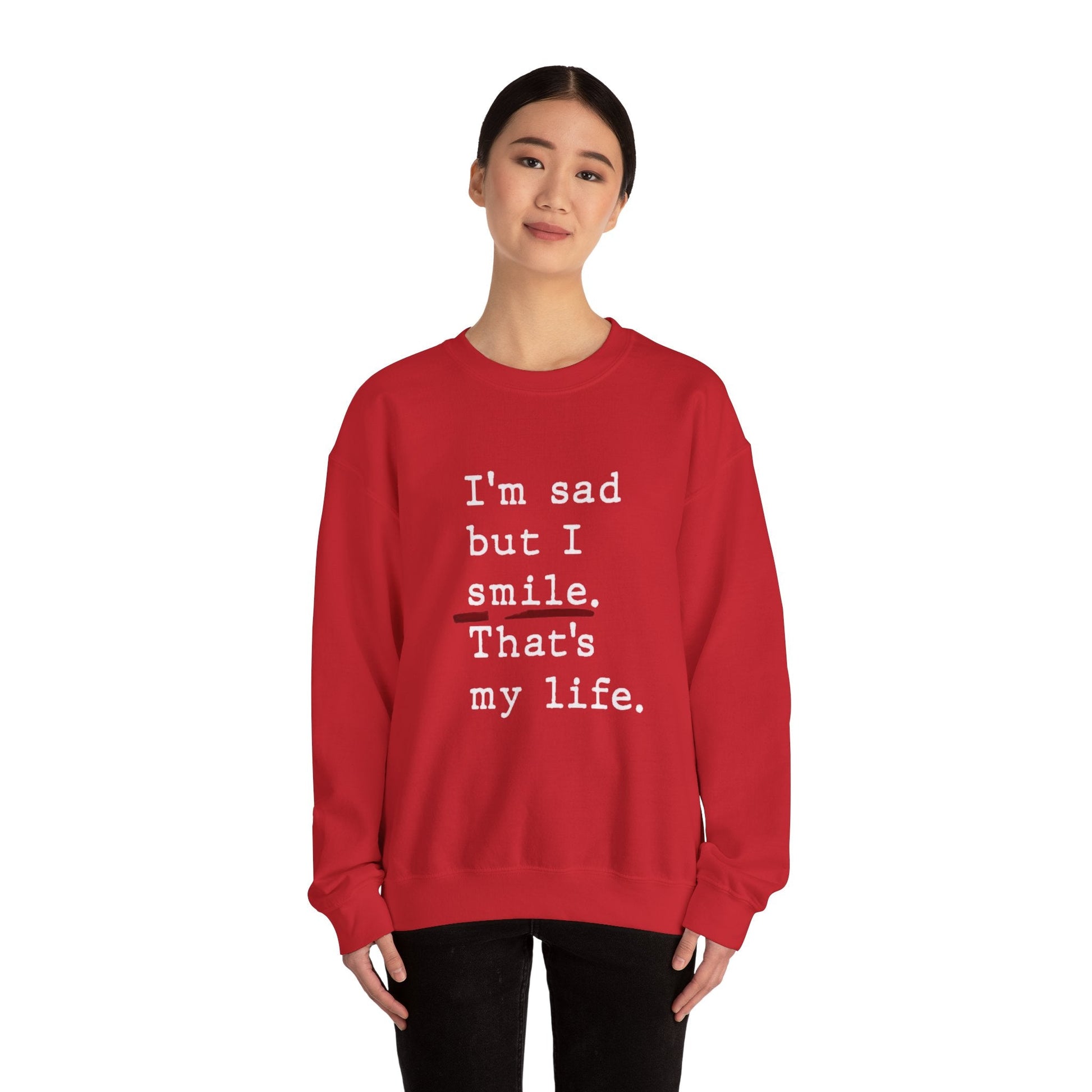 Emotional Statement Crewneck Sweatshirt - Unisex Casual Wear, Gift for Friends, Humor Apparel, Self - Care Reminder, Everyday Comfort - Metamorphosis Creations