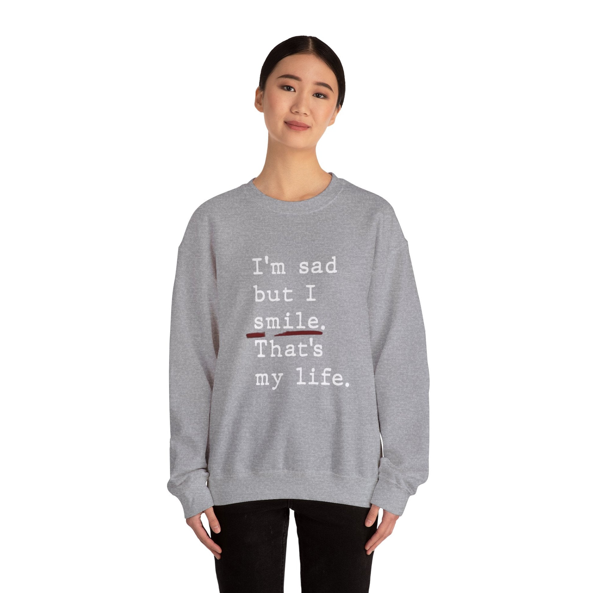 Emotional Statement Crewneck Sweatshirt - Unisex Casual Wear, Gift for Friends, Humor Apparel, Self - Care Reminder, Everyday Comfort - Metamorphosis Creations