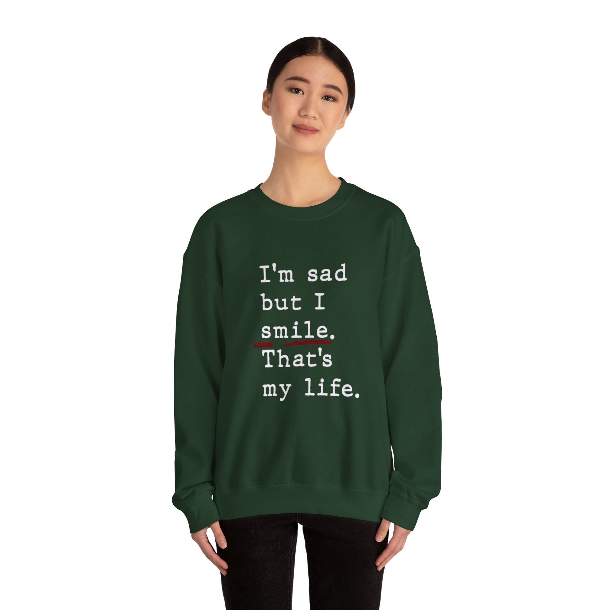 Emotional Statement Crewneck Sweatshirt - Unisex Casual Wear, Gift for Friends, Humor Apparel, Self - Care Reminder, Everyday Comfort - Metamorphosis Creations
