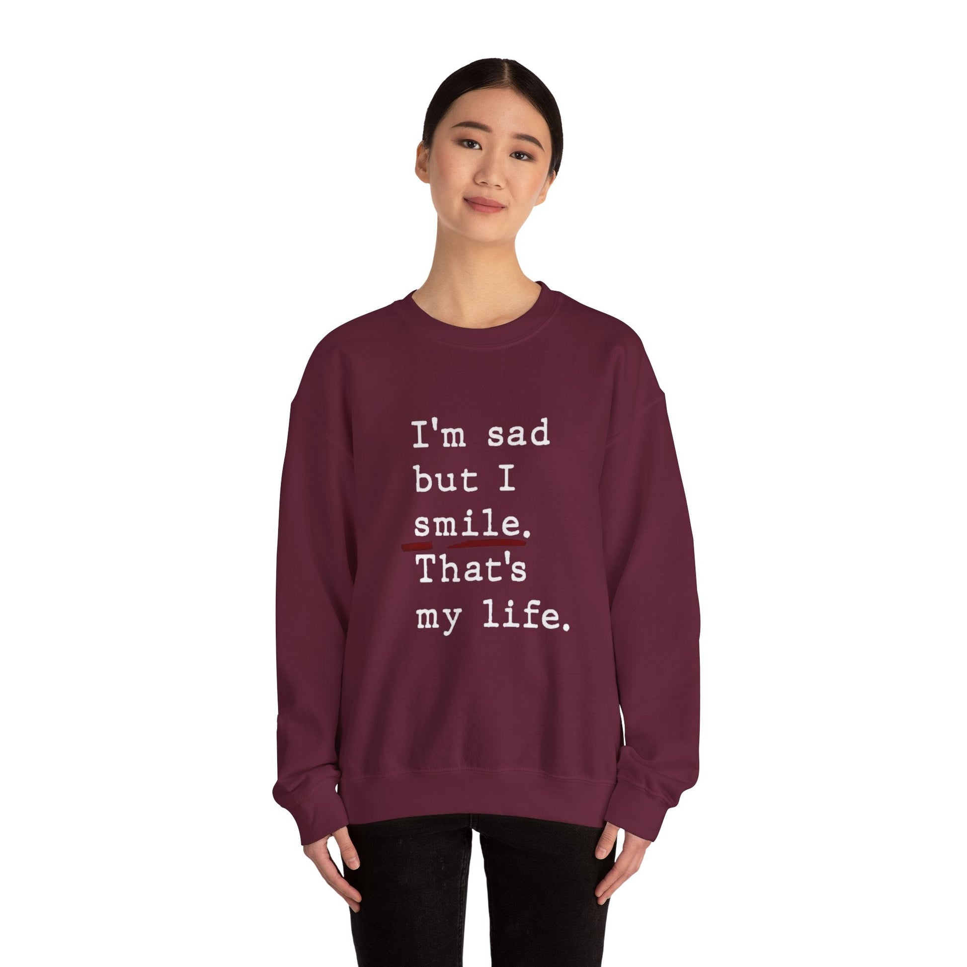Emotional Statement Crewneck Sweatshirt - Unisex Casual Wear, Gift for Friends, Humor Apparel, Self - Care Reminder, Everyday Comfort - Metamorphosis Creations