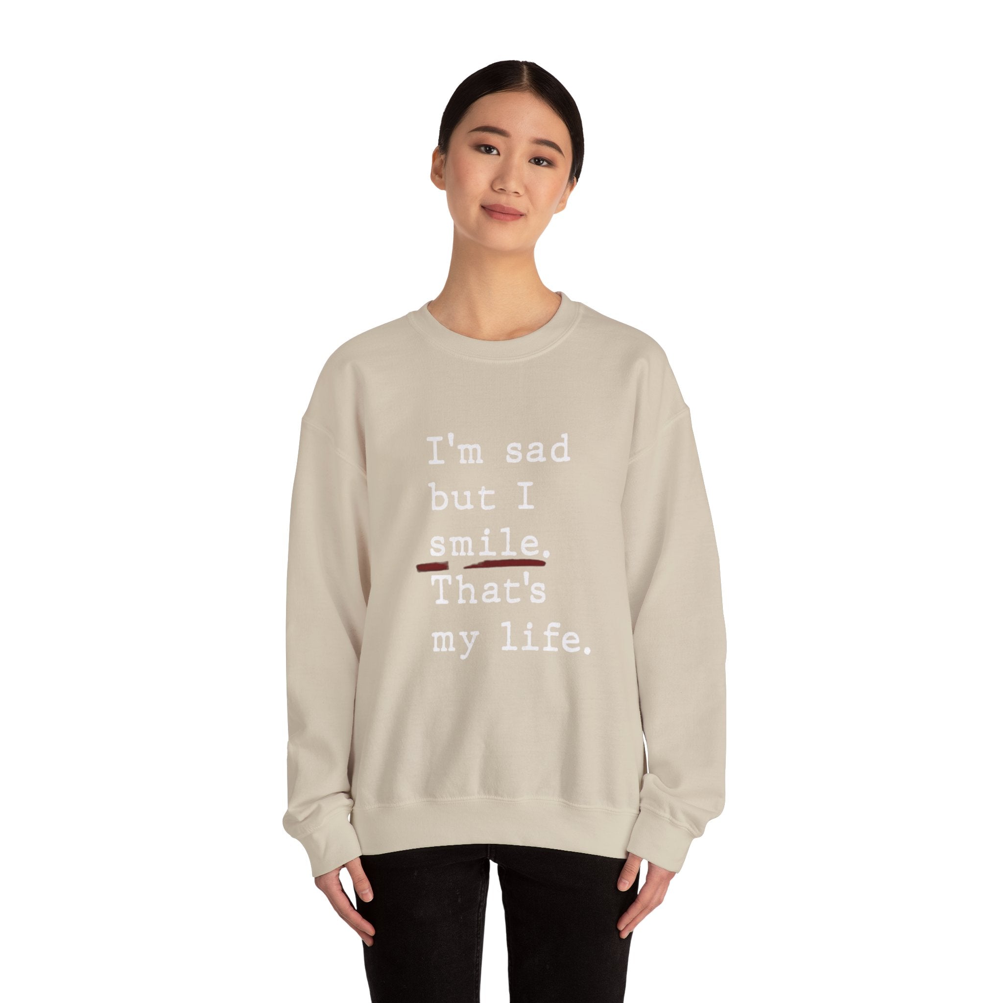 Emotional Statement Crewneck Sweatshirt - Unisex Casual Wear, Gift for Friends, Humor Apparel, Self - Care Reminder, Everyday Comfort - Metamorphosis Creations