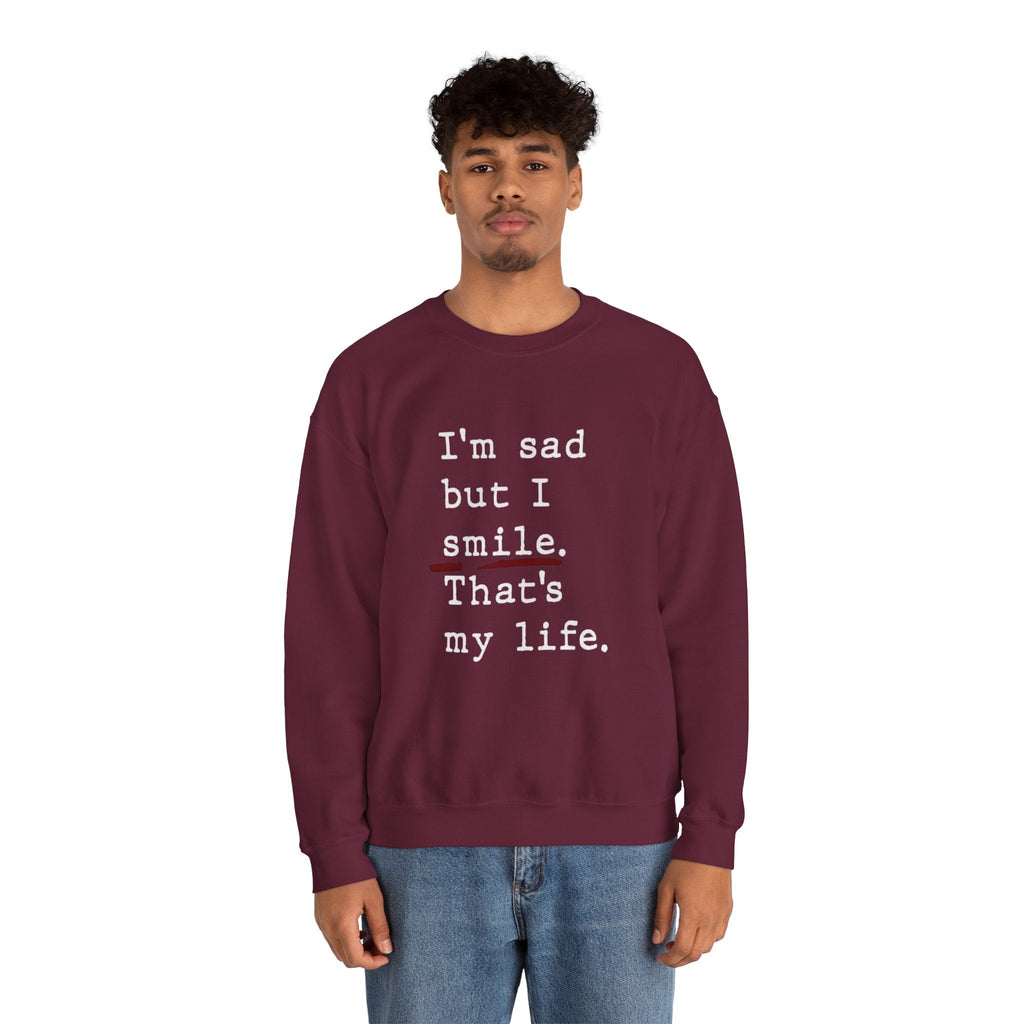 Emotional Statement Crewneck Sweatshirt - Unisex Casual Wear, Gift for Friends, Humor Apparel, Self - Care Reminder, Everyday Comfort - Metamorphosis Creations