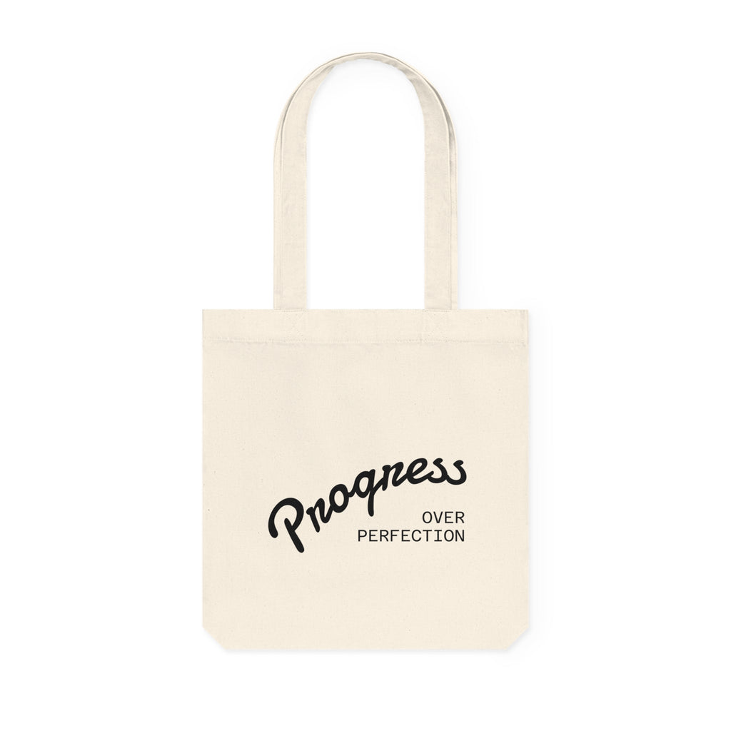 Empowerment & Progress Over Perfection, Eco - Friendly, Gift for Her, Fashionable Shopping Bag, Casual Tote - Metamorphosis Creations