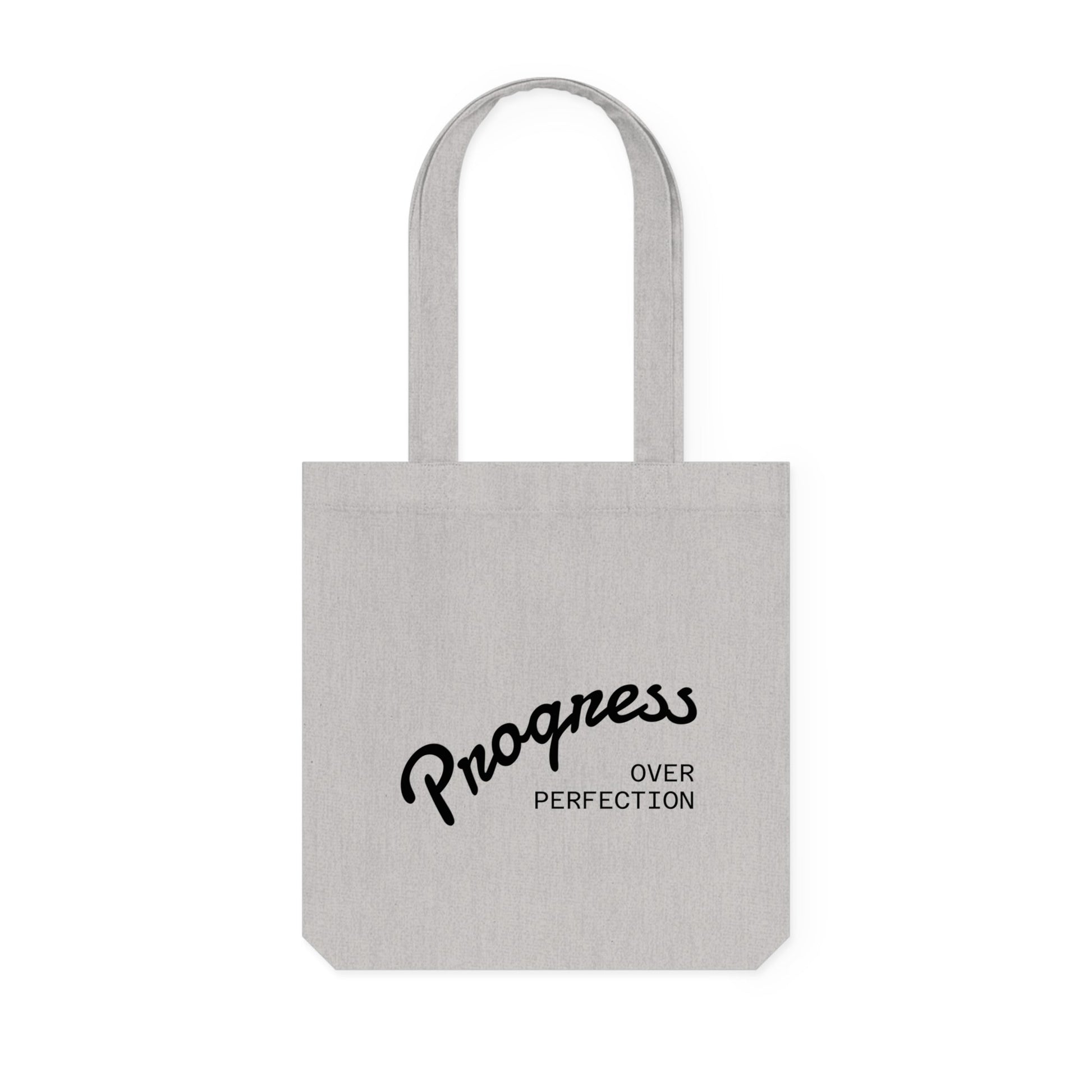 Empowerment & Progress Over Perfection, Eco - Friendly, Gift for Her, Fashionable Shopping Bag, Casual Tote - Metamorphosis Creations