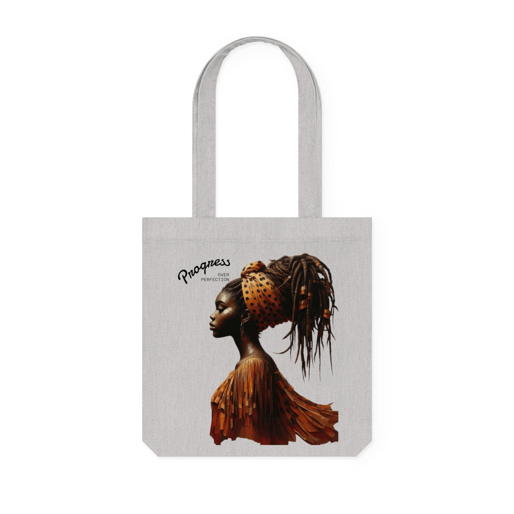Empowerment & Progress Over Perfection, Eco - Friendly, Gift for Her, Fashionable Shopping Bag, Casual Tote - Metamorphosis Creations