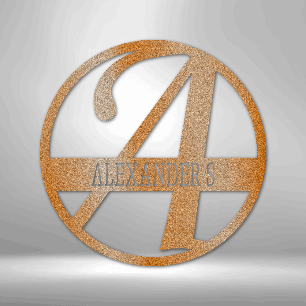 Exemplary Family Name - Steel Sign - Metamorphosis Creations