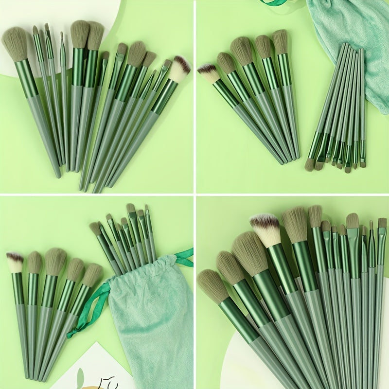 15Pcs Makeup Brush Set Soft Fluffy Professional Cosmetic Foundation Powder Eyeshadow Kabuki Blending Make Up Brush Beauty Tool Ideal For Makeup Beginner And Artist