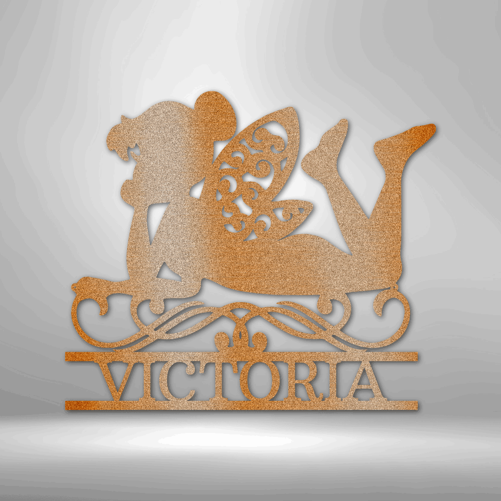 Fairy Monogram - Steel Sign - Metamorphosis Creations