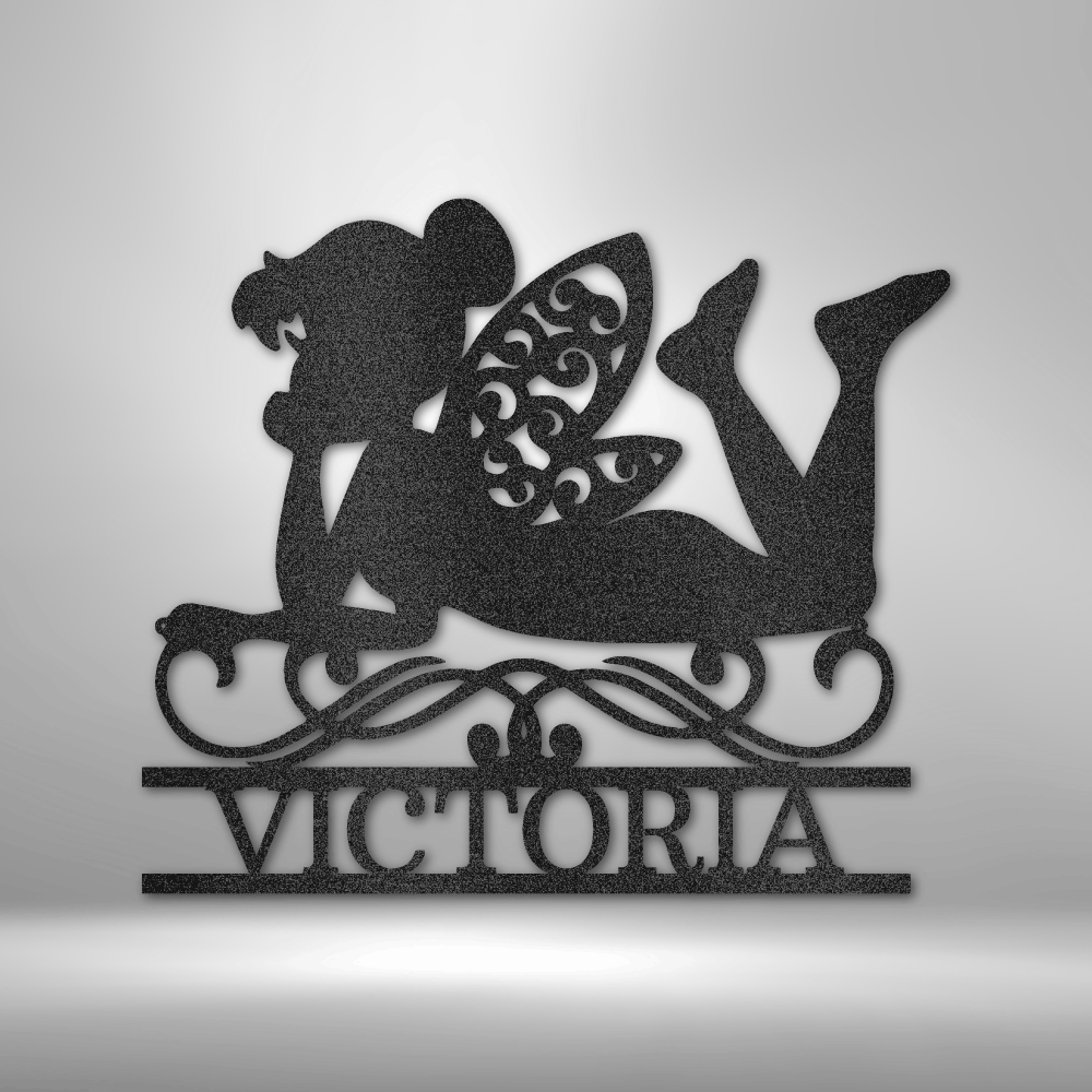 Fairy Monogram - Steel Sign - Metamorphosis Creations