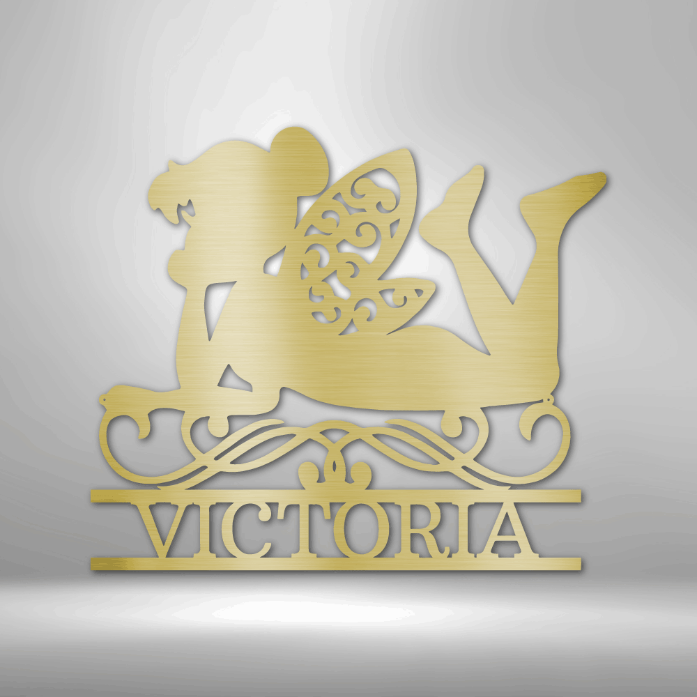 Fairy Monogram - Steel Sign - Metamorphosis Creations