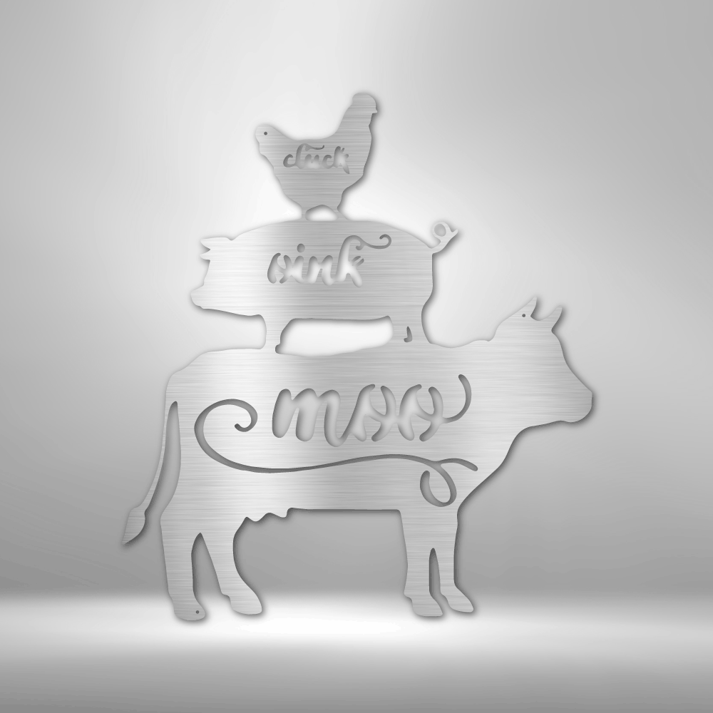 Farm Animals - Steel Sign - Metamorphosis Creations