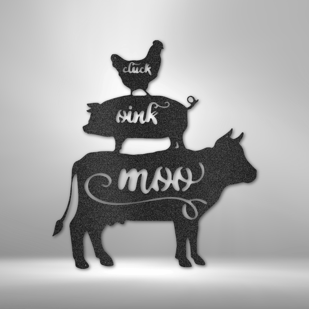 Farm Animals - Steel Sign - Metamorphosis Creations
