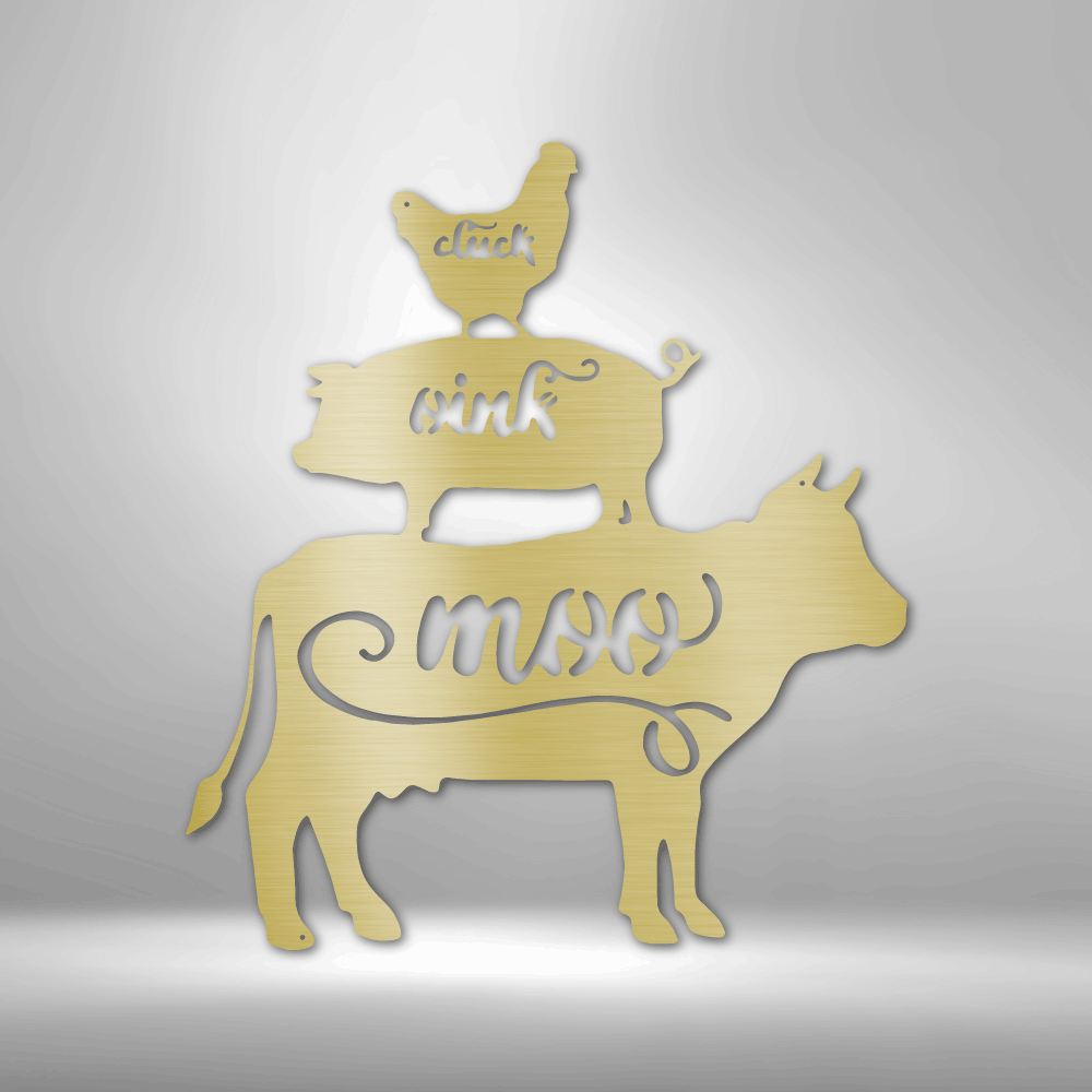 Farm Animals - Steel Sign - Metamorphosis Creations