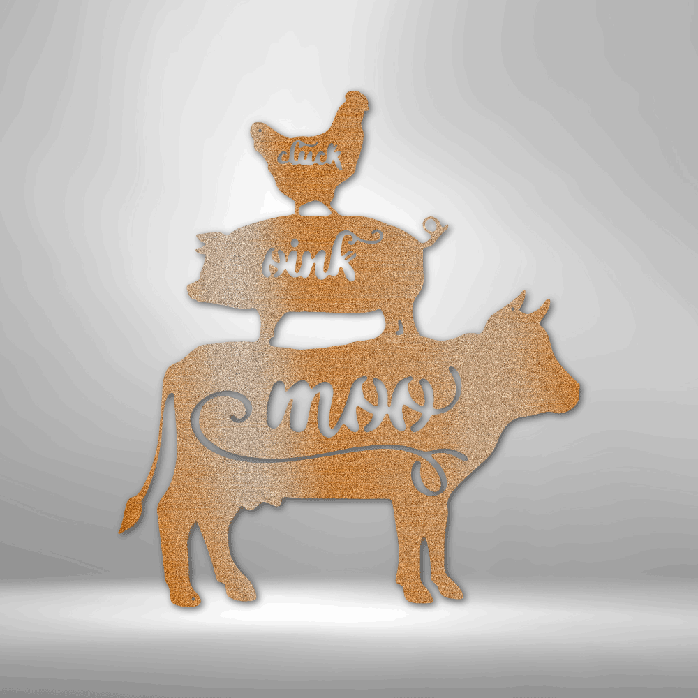 Farm Animals - Steel Sign - Metamorphosis Creations