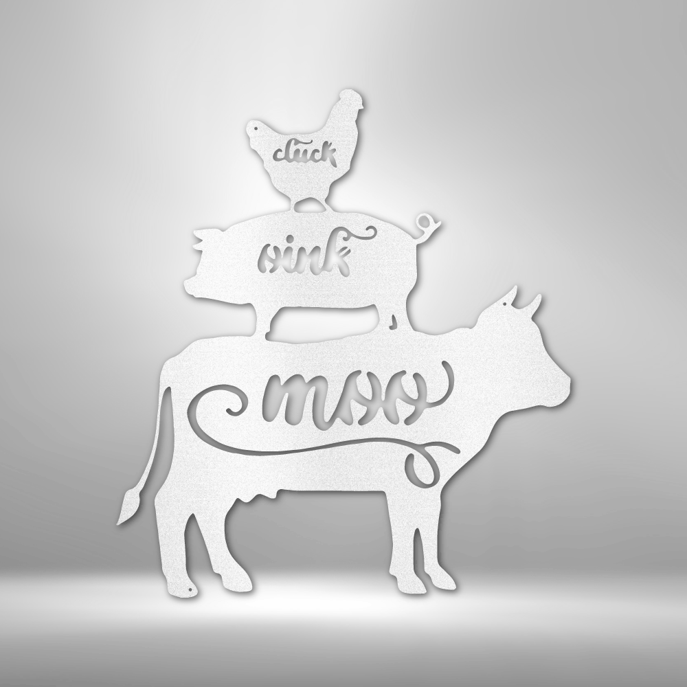 Farm Animals - Steel Sign - Metamorphosis Creations