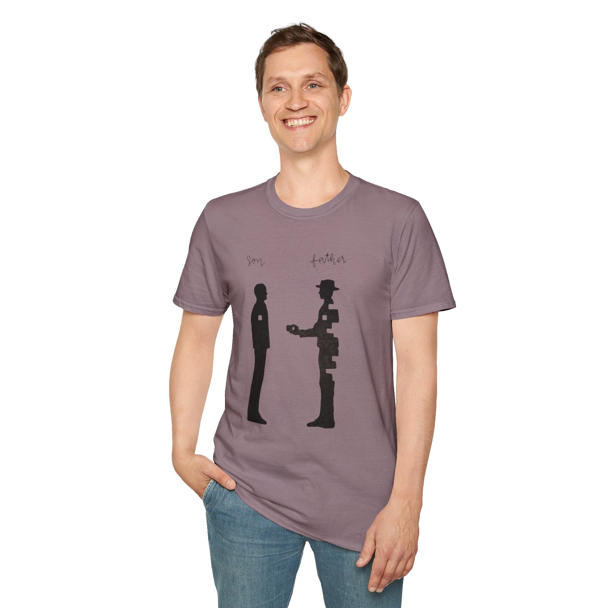 Father and Son Connection TShirt Family Gift Dad Shirt Unisex Tee Meaningful Apparel Fathers Day Family Bonding - Metamorphosis Creations