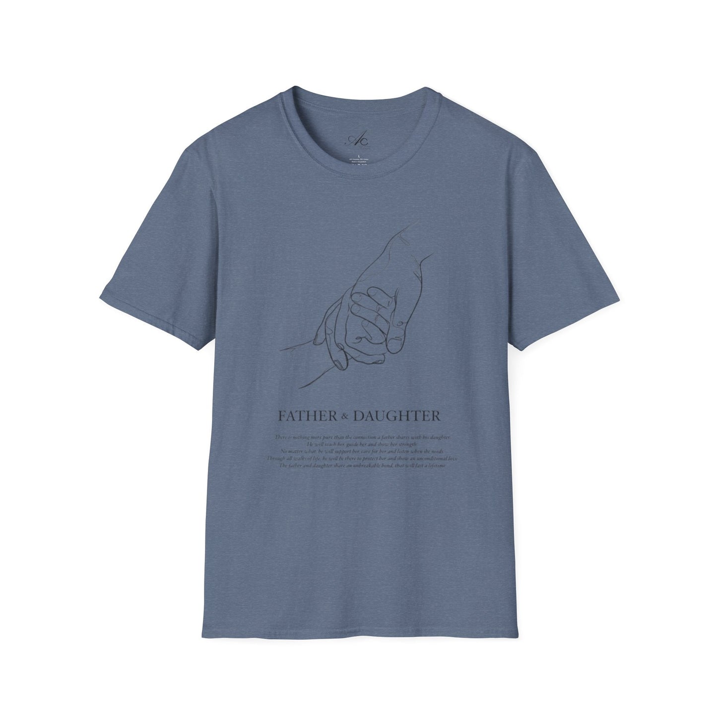 Father & Daughter Connection Unisex Soft style T Shirt Family Gift Parent Child Love Fathers Day Gift Emotional Bond Tee - Metamorphosis Creations