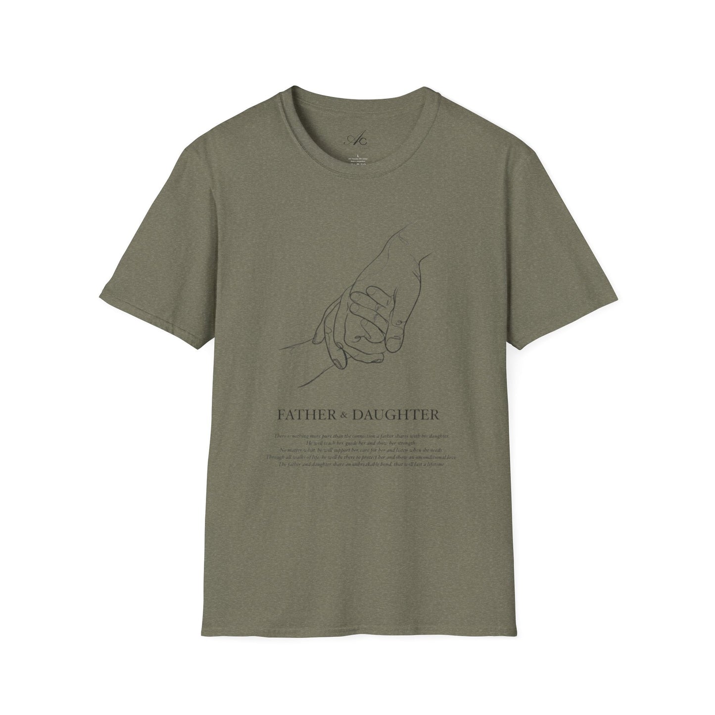 Father & Daughter Connection Unisex Soft style T Shirt Family Gift Parent Child Love Fathers Day Gift Emotional Bond Tee - Metamorphosis Creations