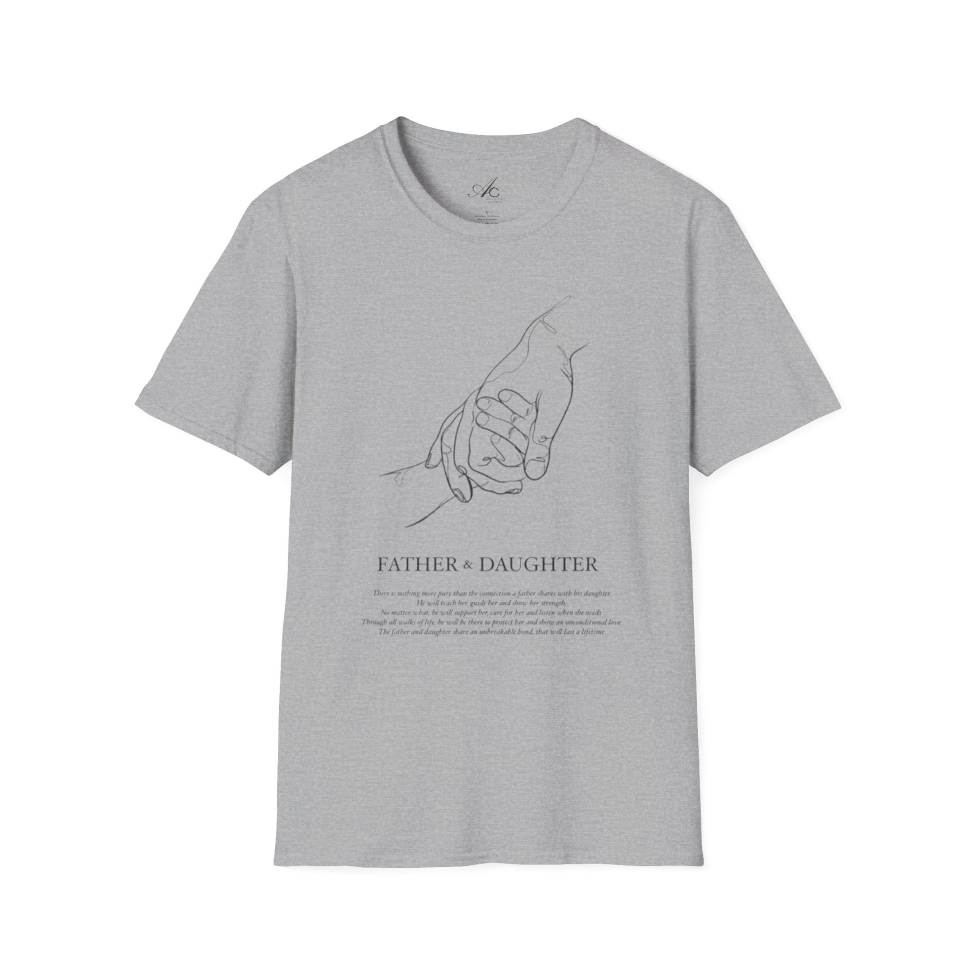 Father & Daughter Connection Unisex Soft style T Shirt Family Gift Parent Child Love Fathers Day Gift Emotional Bond Tee - Metamorphosis Creations