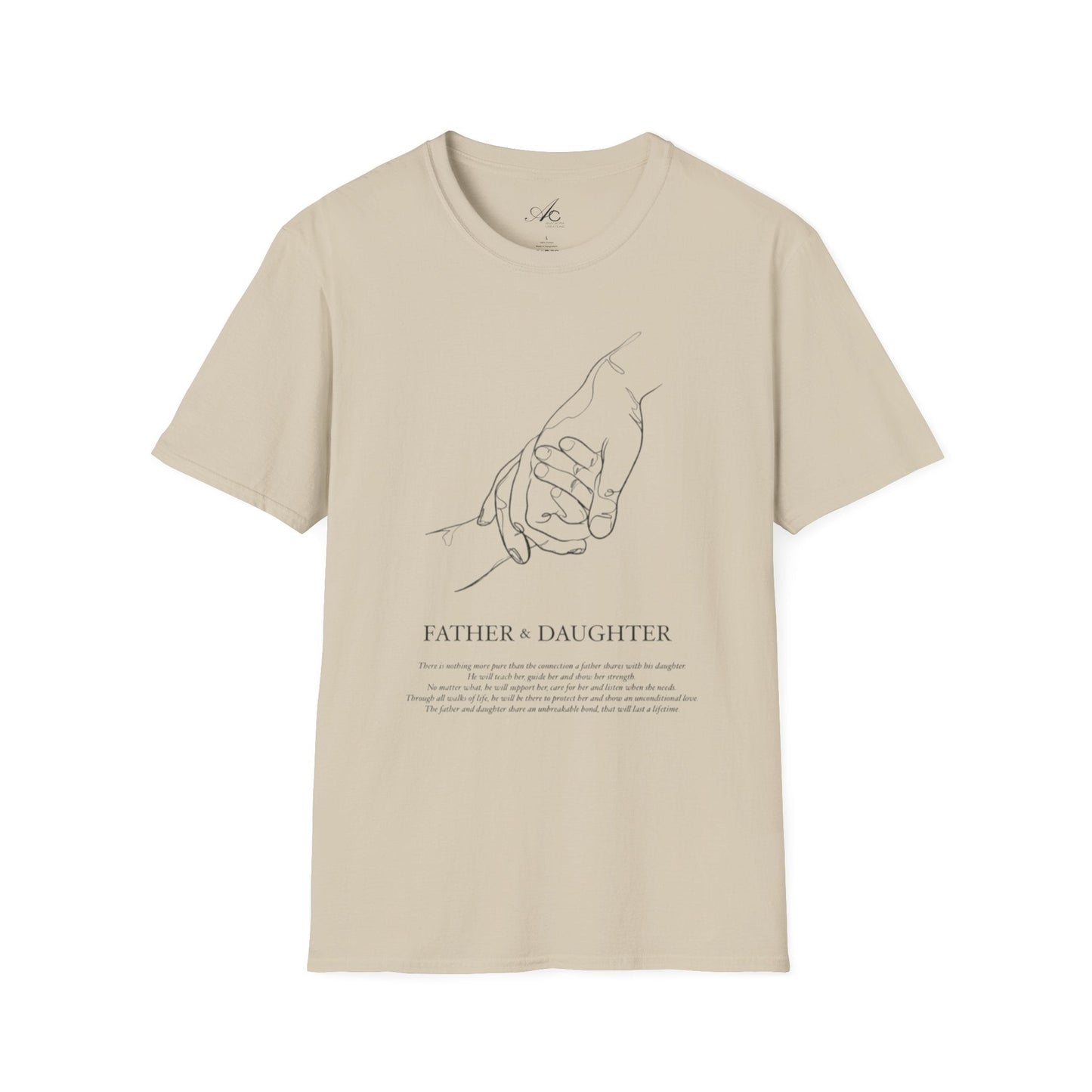 Father & Daughter Connection Unisex Soft style T Shirt Family Gift Parent Child Love Fathers Day Gift Emotional Bond Tee - Metamorphosis Creations