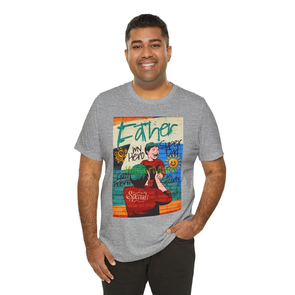Fathers Day Hero Tee, Unisex TShirt, Gift for Dad, Super Dad Shirt, Fathers Day Present, Casual Style - Metamorphosis Creations