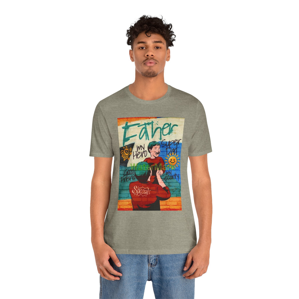 Fathers Day Hero Tee, Unisex TShirt, Gift for Dad, Super Dad Shirt, Fathers Day Present, Casual Style - Metamorphosis Creations