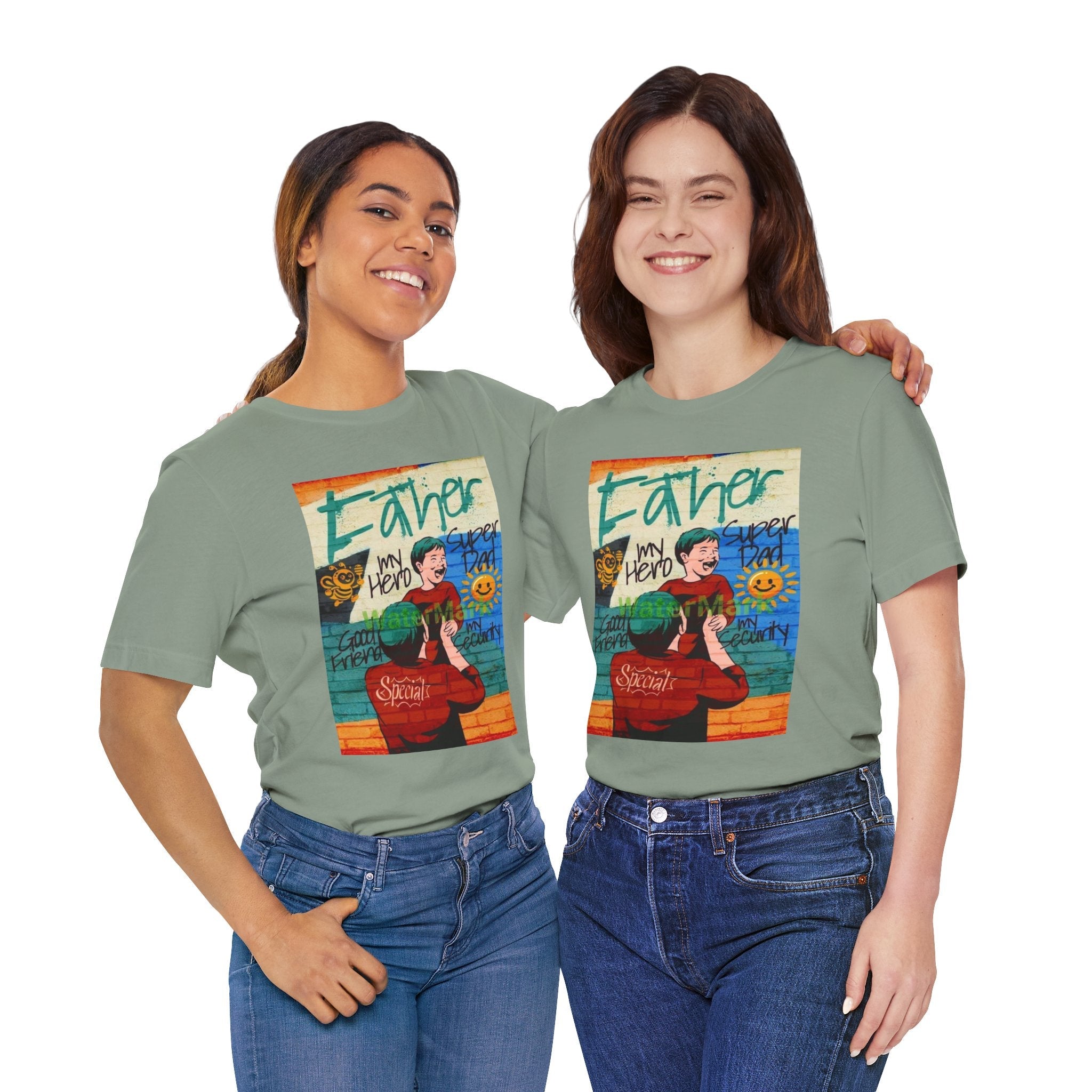 Fathers Day Hero Tee, Unisex TShirt, Gift for Dad, Super Dad Shirt, Fathers Day Present, Casual Style - Metamorphosis Creations