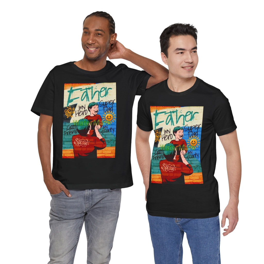 Fathers Day Hero Tee, Unisex TShirt, Gift for Dad, Super Dad Shirt, Fathers Day Present, Casual Style - Metamorphosis Creations