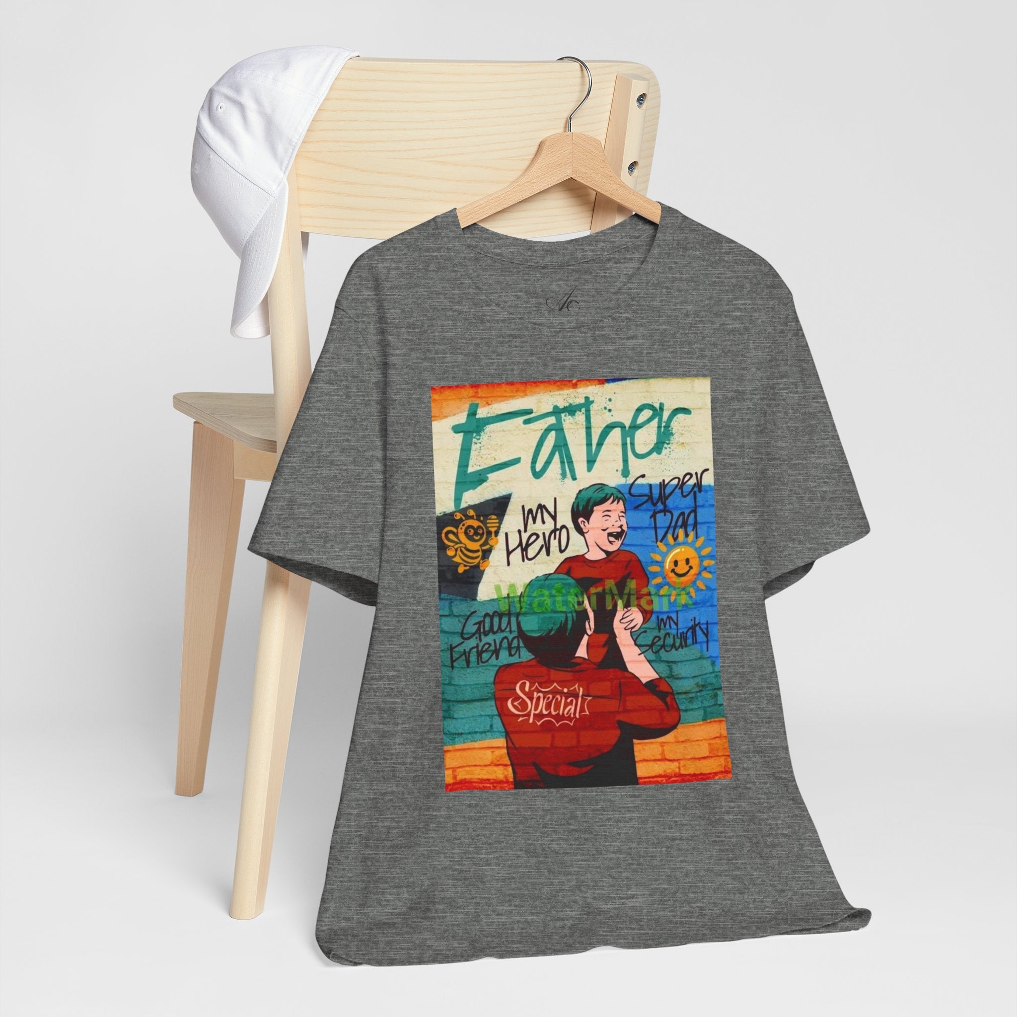 Fathers Day Hero Tee, Unisex TShirt, Gift for Dad, Super Dad Shirt, Fathers Day Present, Casual Style - Metamorphosis Creations